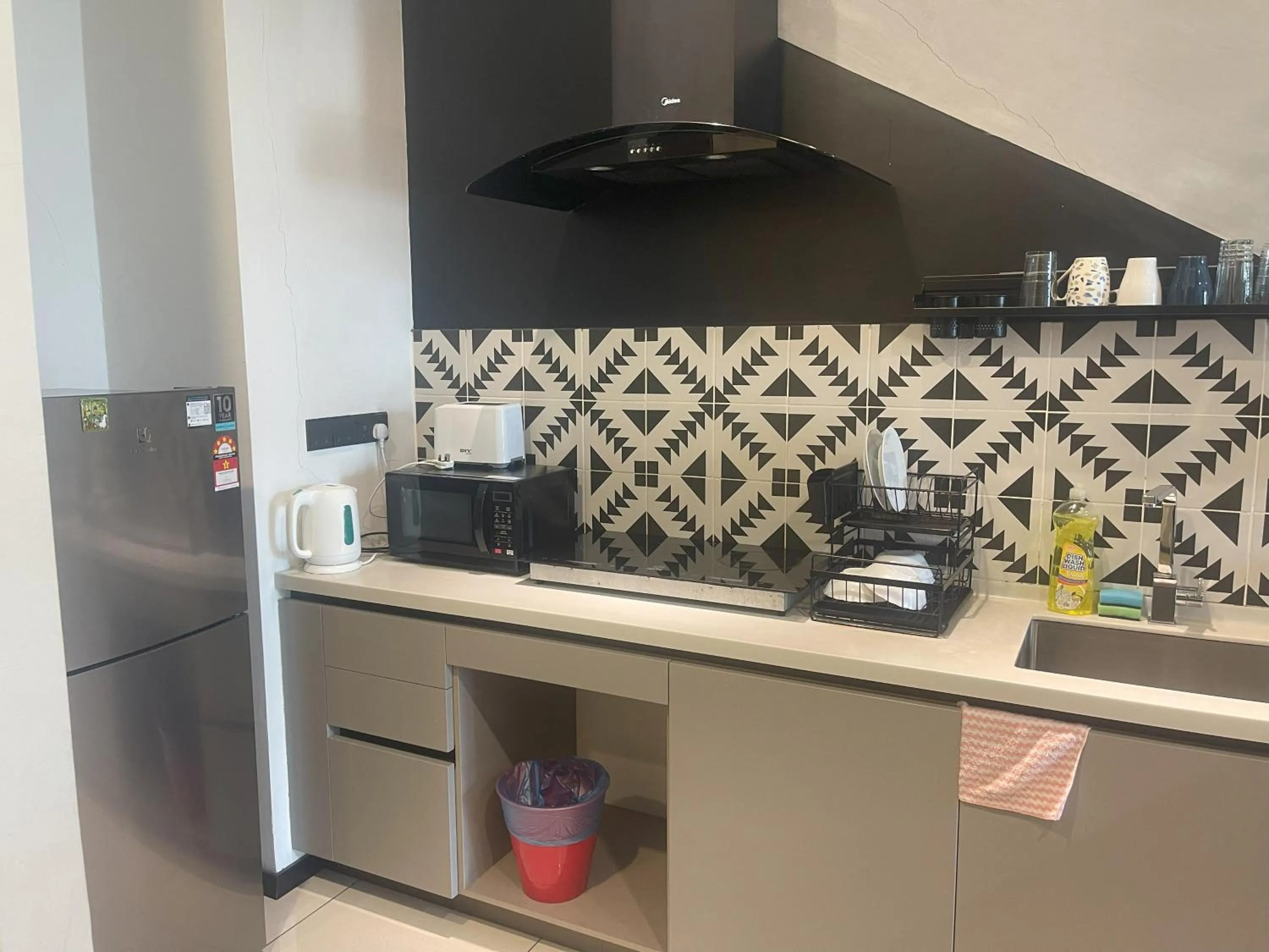 kitchen in Opus Residences Merdeka Tower KL