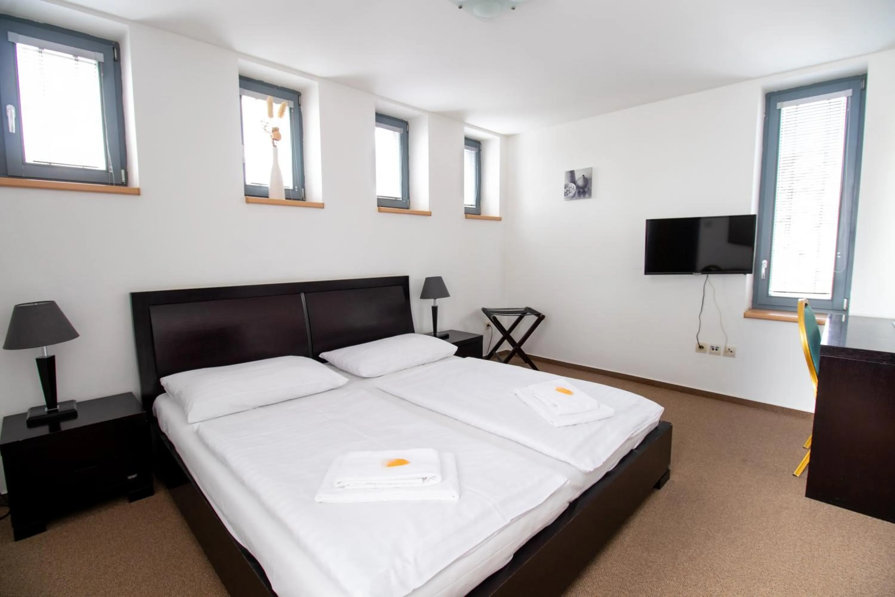 Bed in Hotel Prácheň