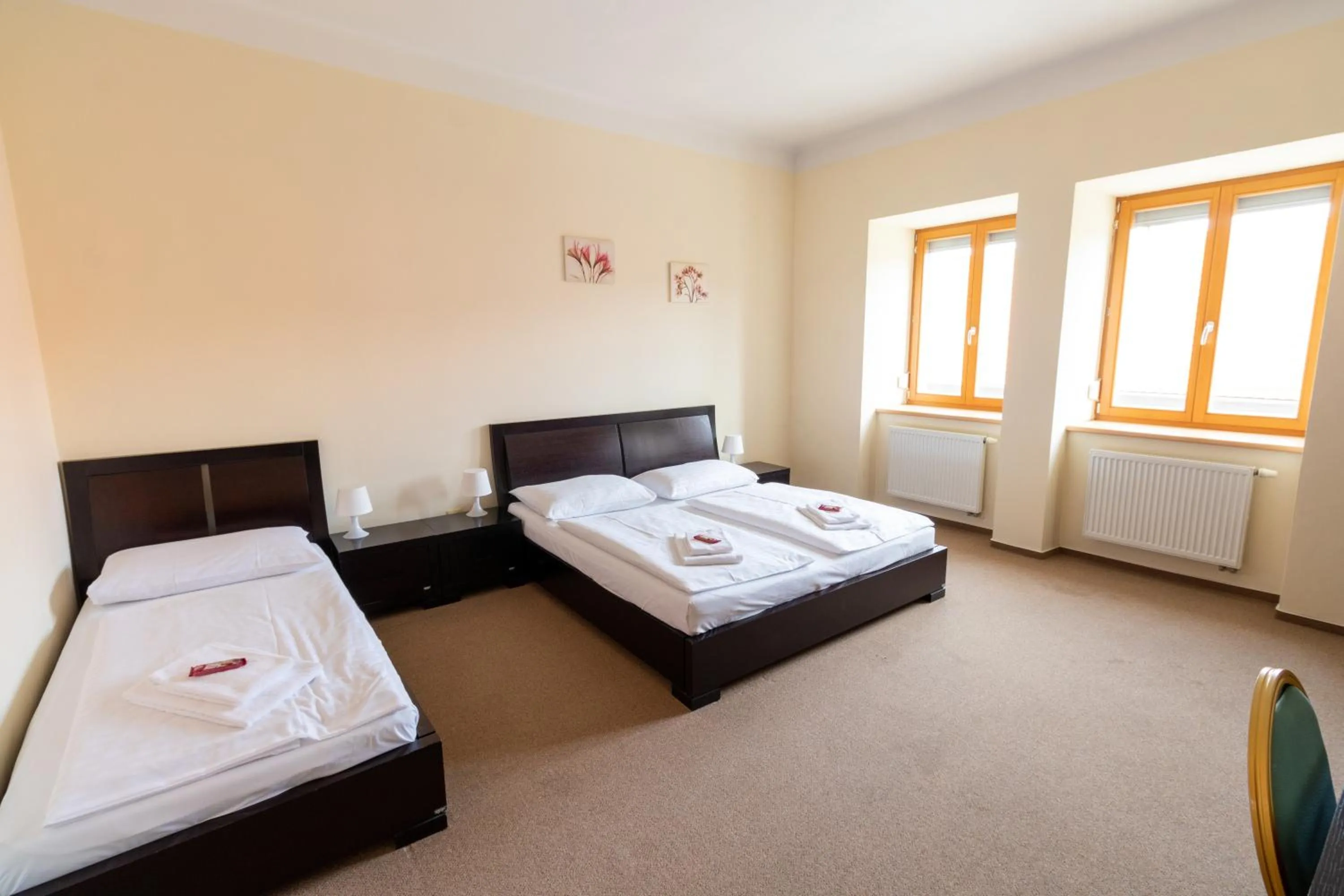 Bed in Hotel Prácheň