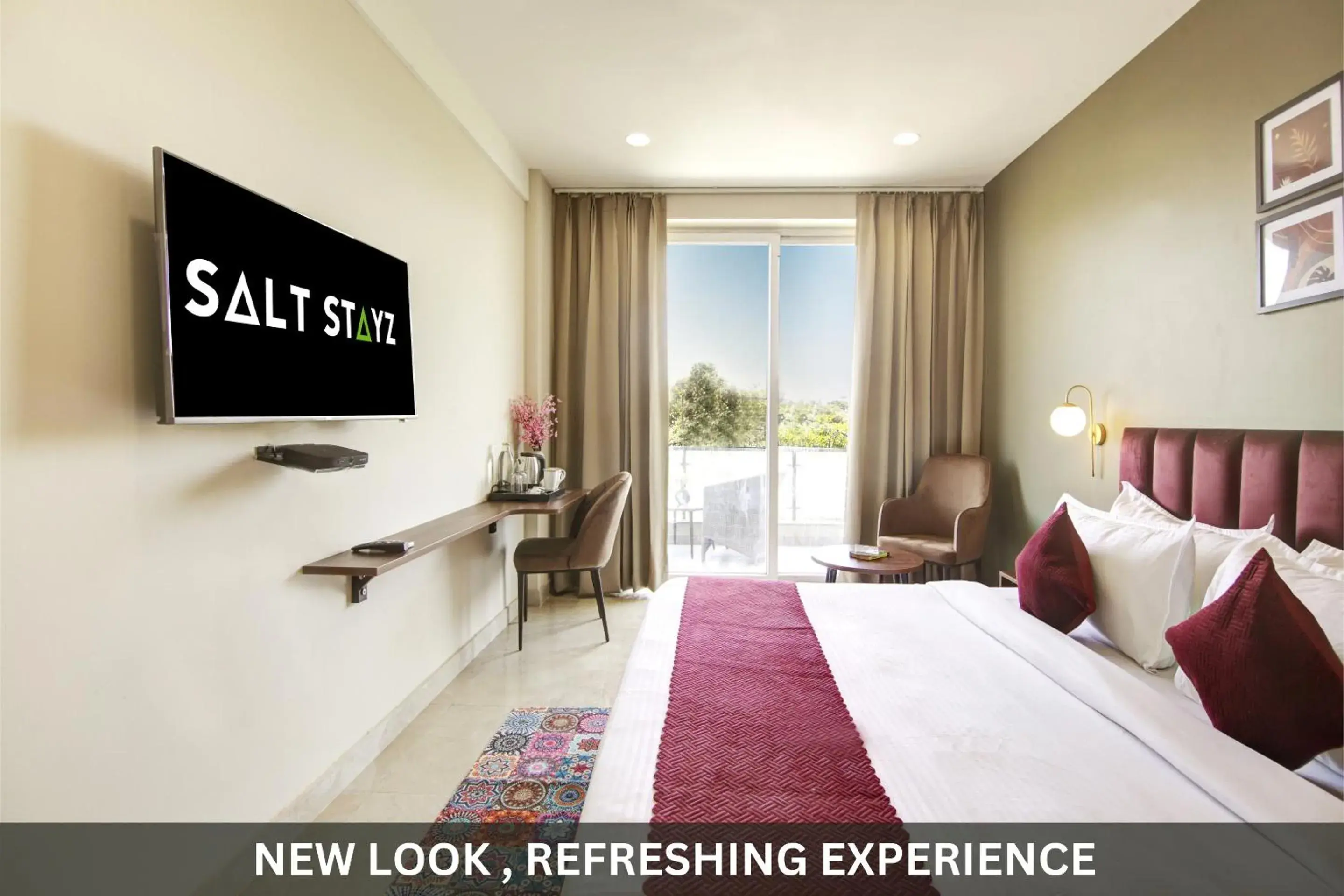 Deluxe King Room in Saltstayz Select - Near Sohna Road City Center Deluxe King Room in Saltstayz Select - Near Sohna Road City Center