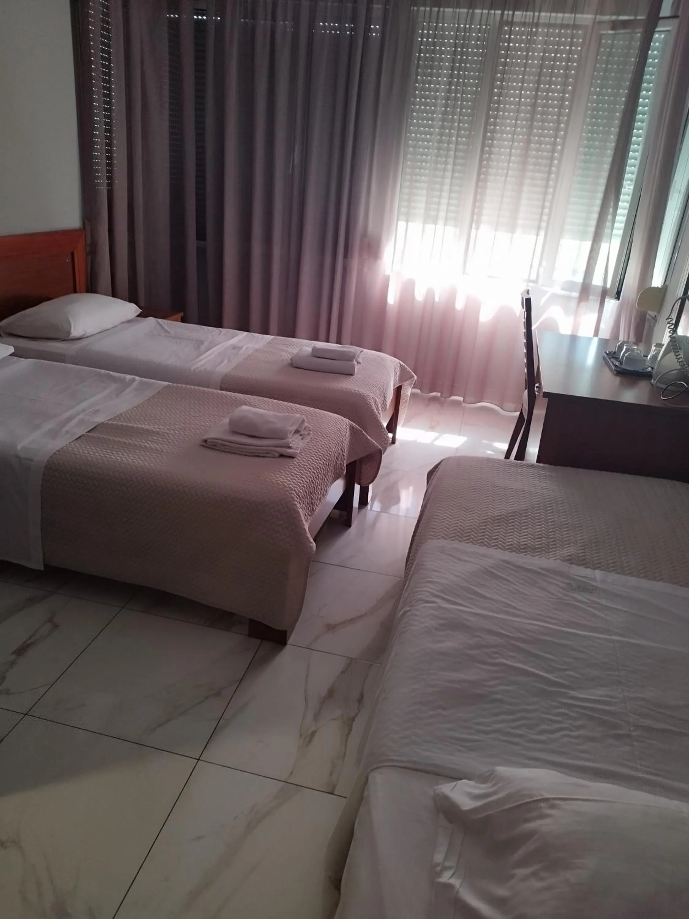 Photo of the whole room, Bed in Piraeus Acropole Hotel