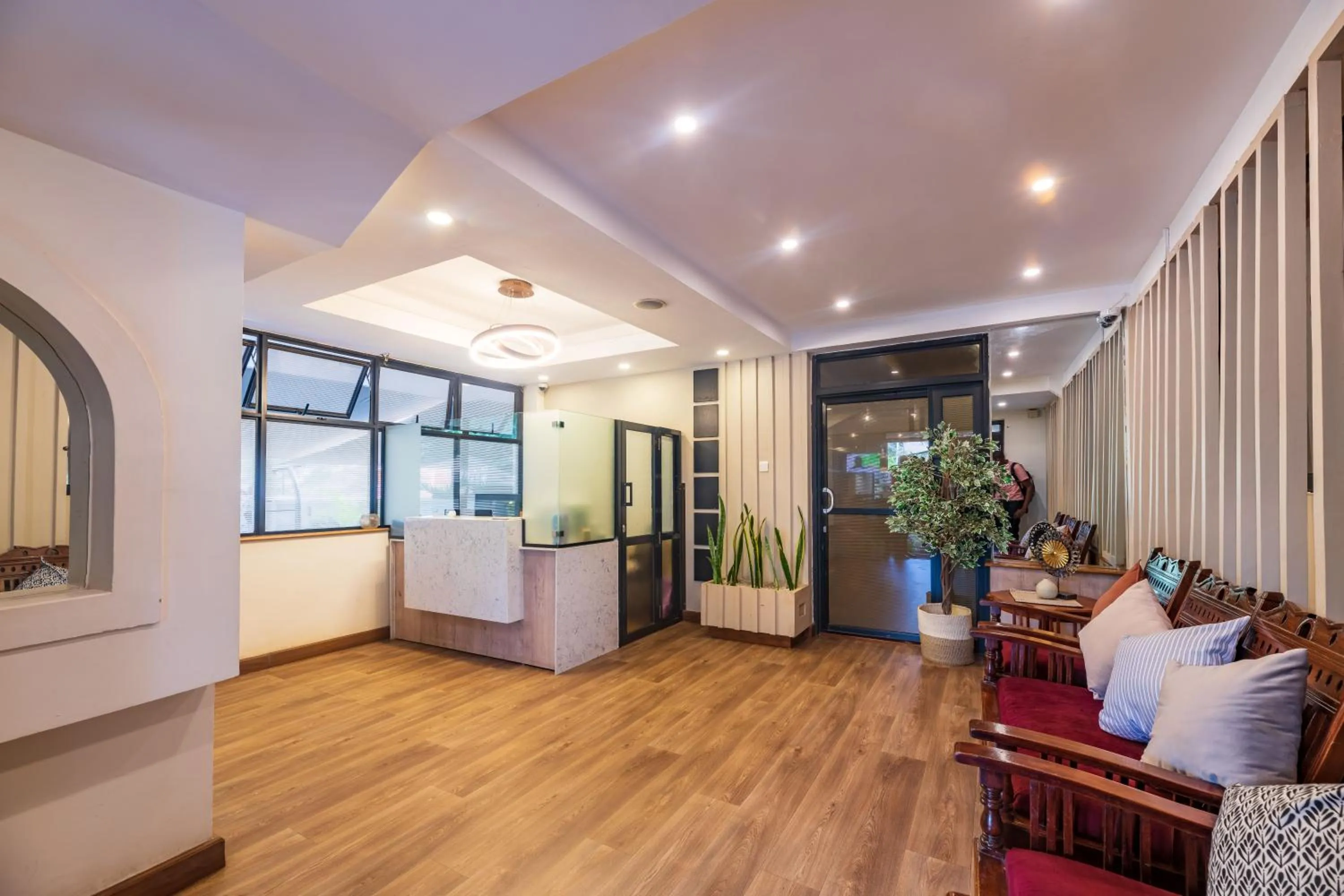 Lobby or reception in Samra Hotel