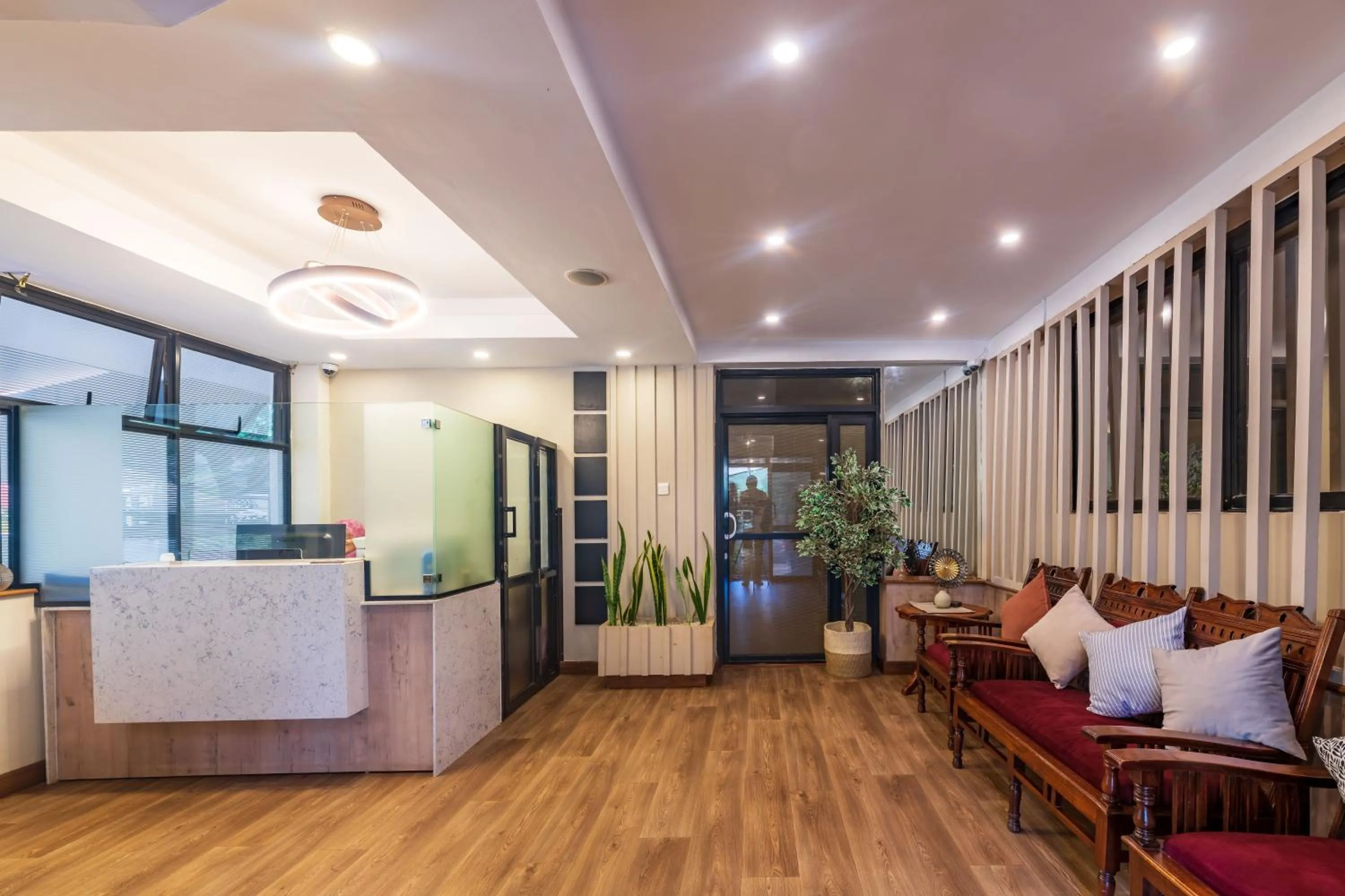 Lobby or reception in Samra Hotel