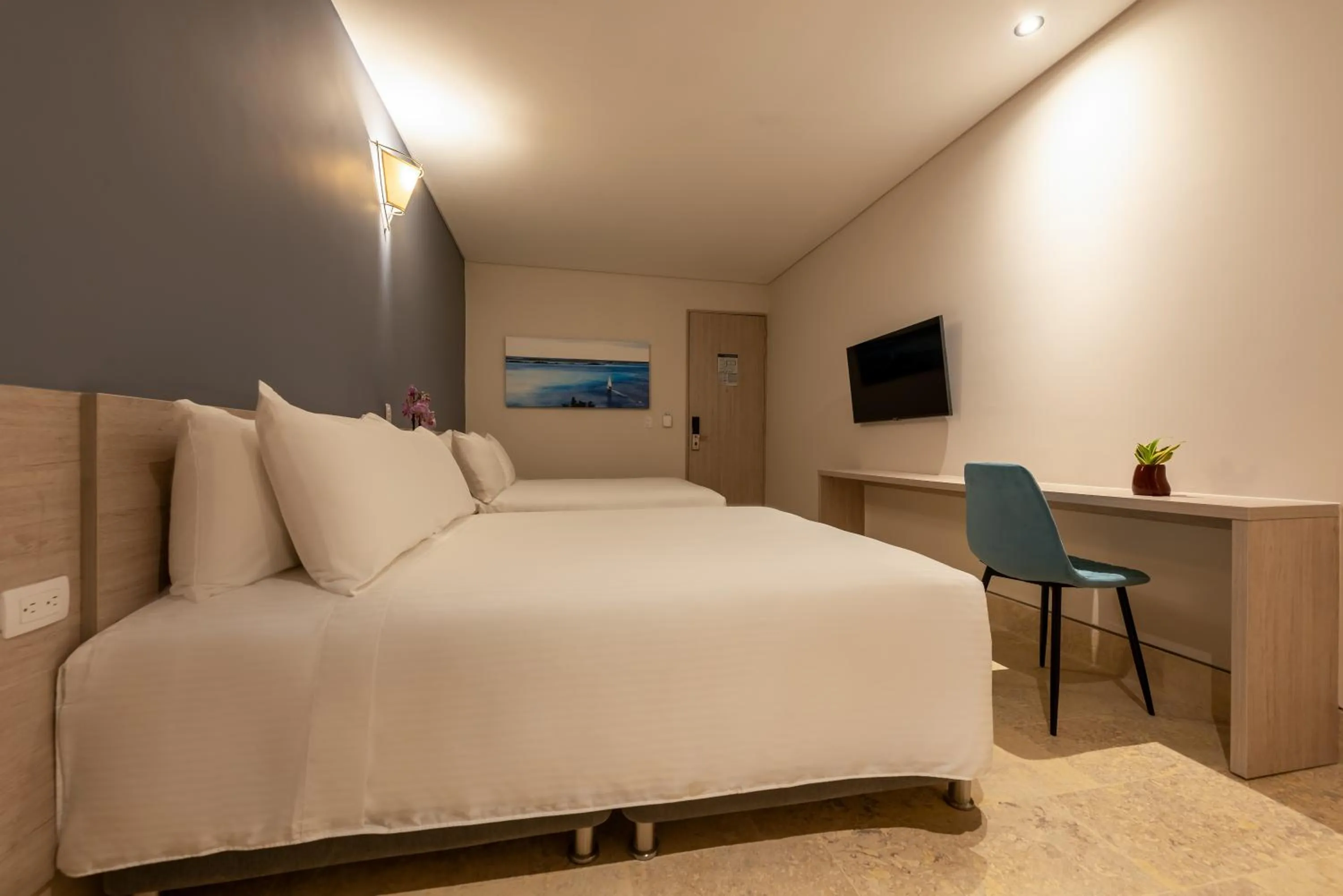 Bed in Hotel Rilux Cartagena