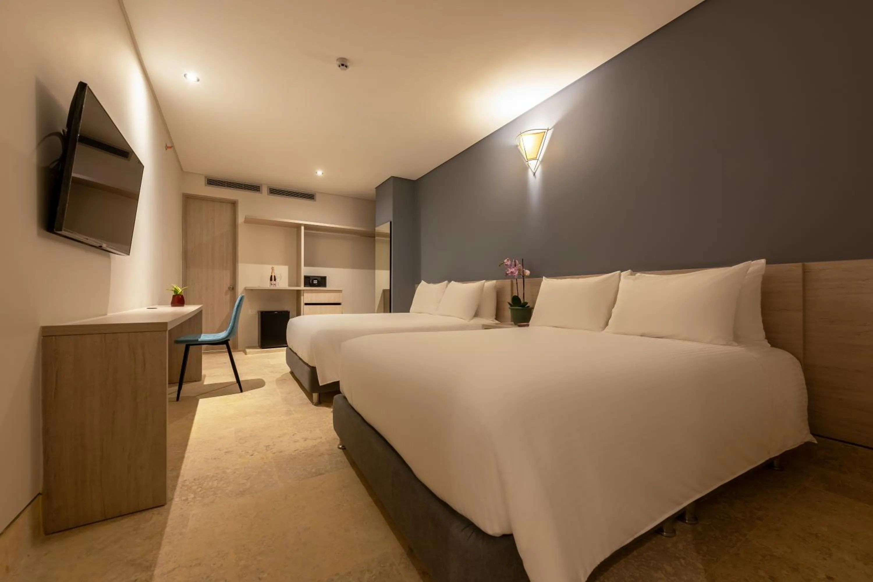 Bed in Hotel Rilux Cartagena