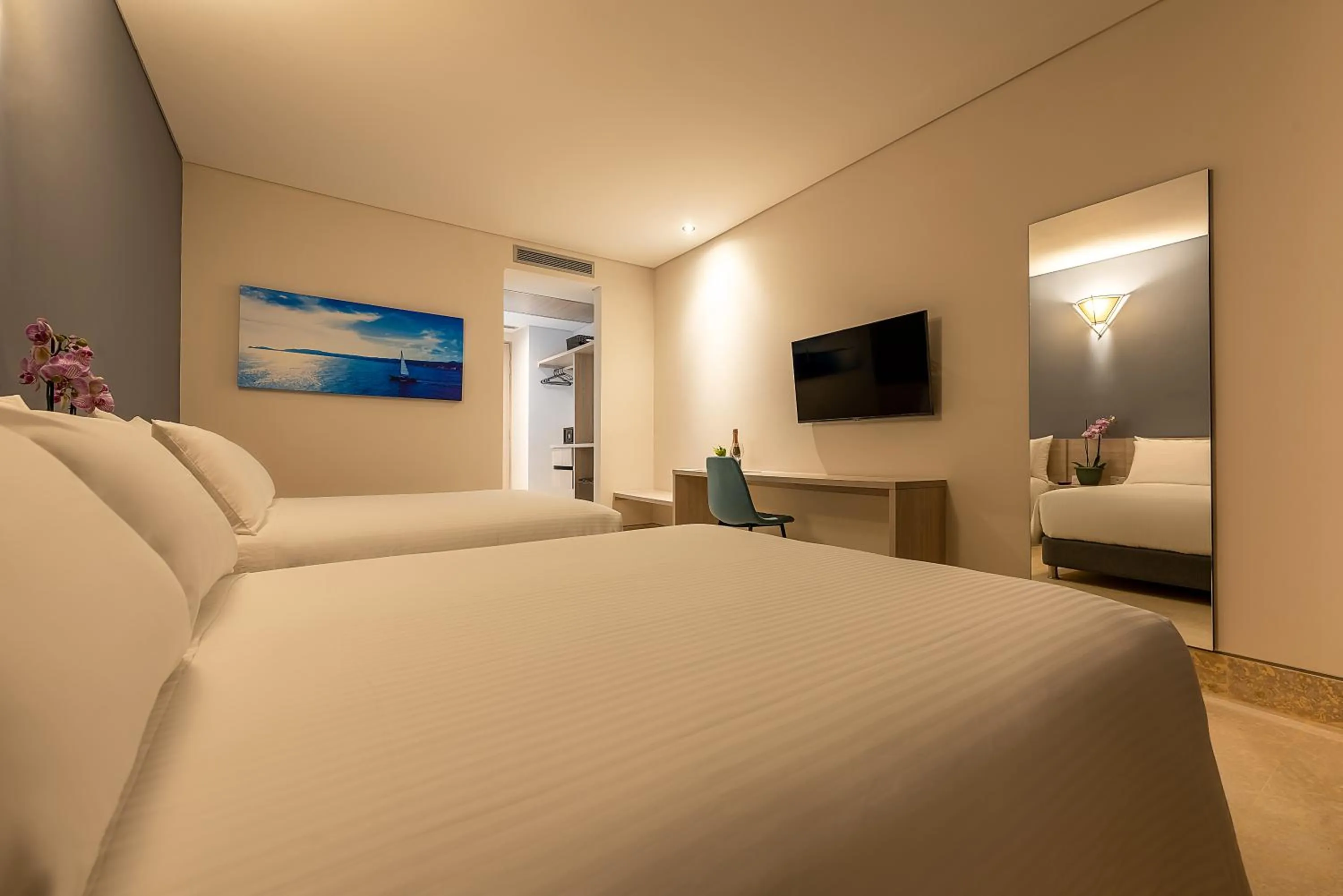 Bed in Hotel Rilux Cartagena