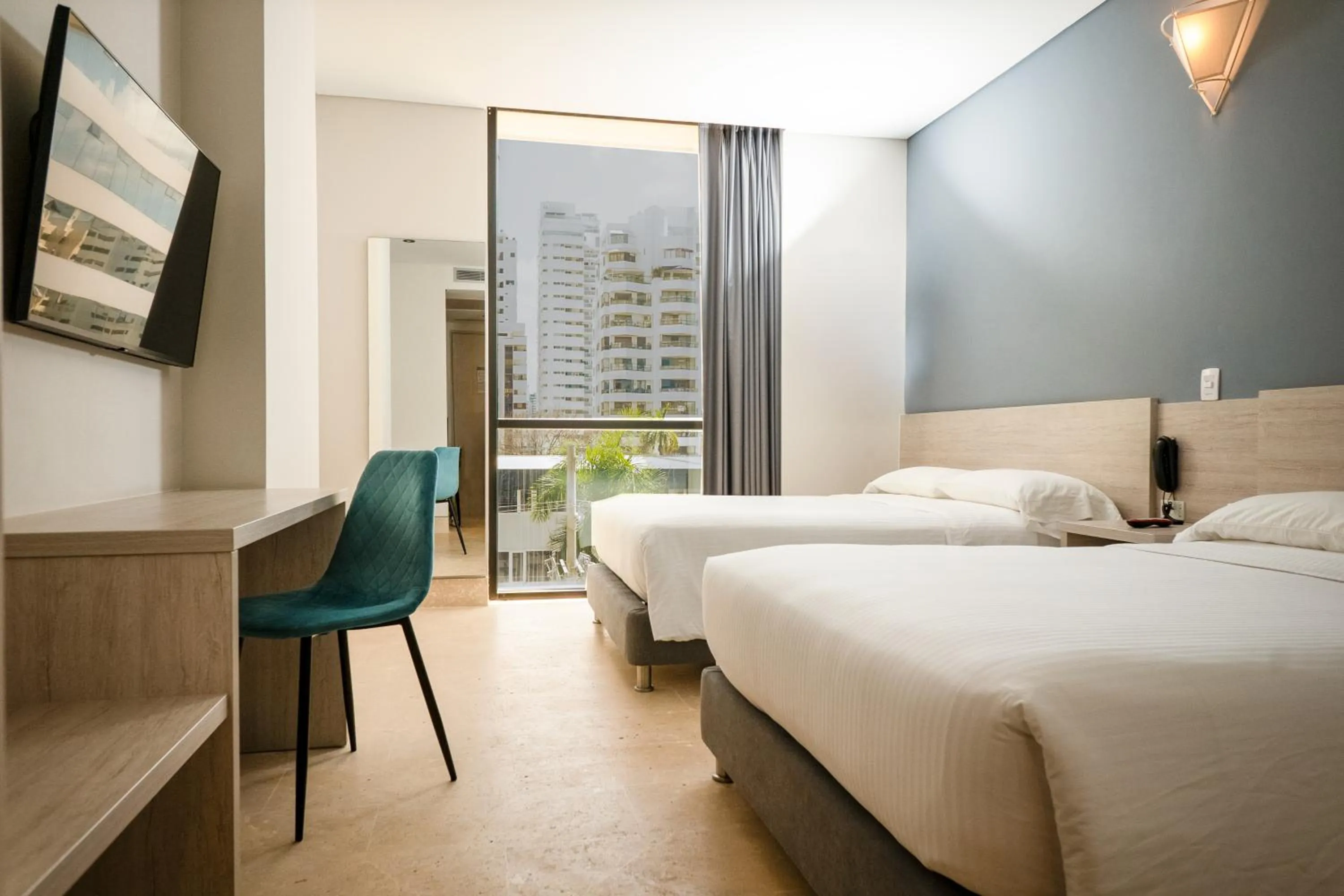 Bed in Hotel Rilux Cartagena