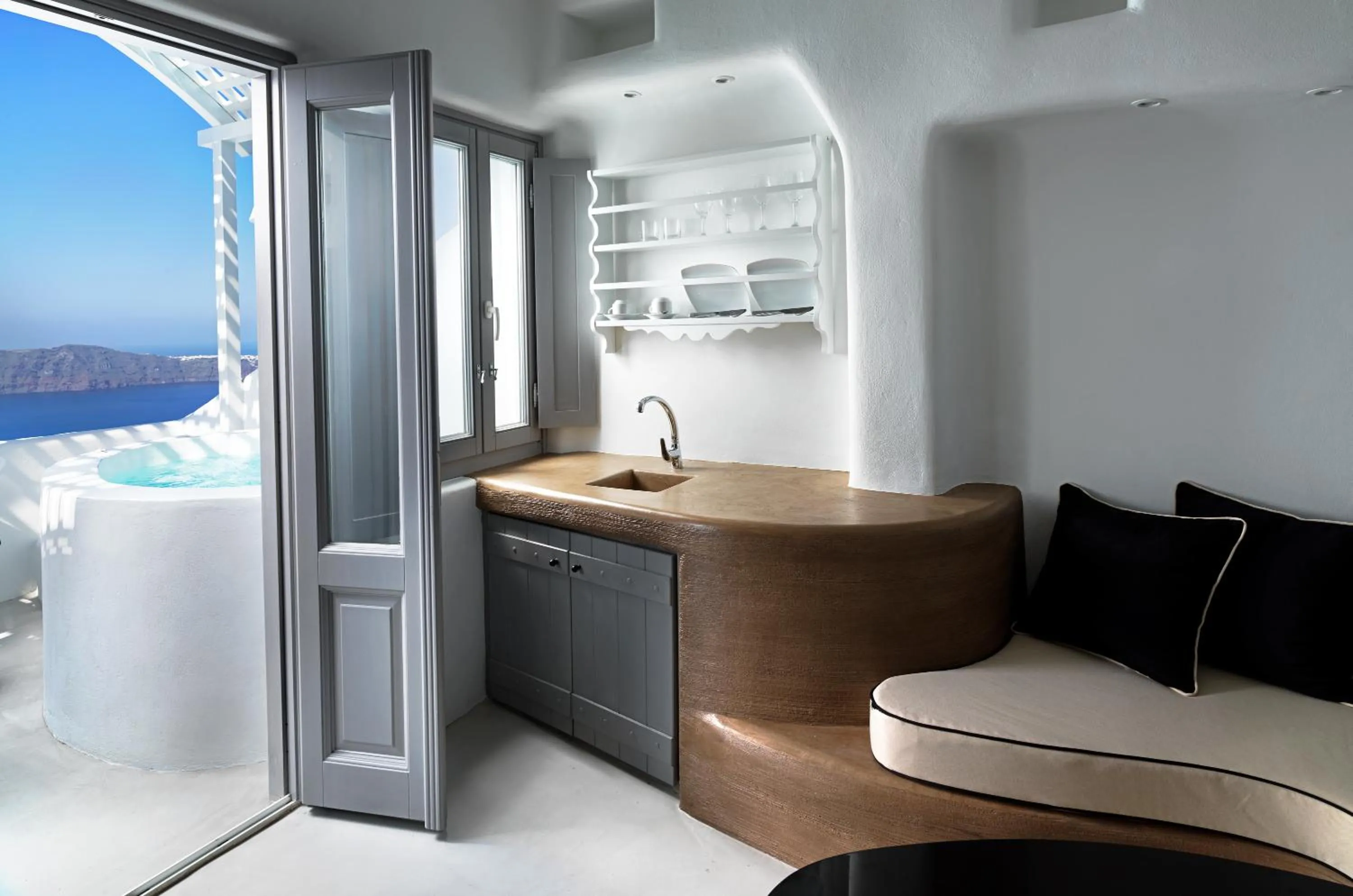 Living room in Tholos Resort