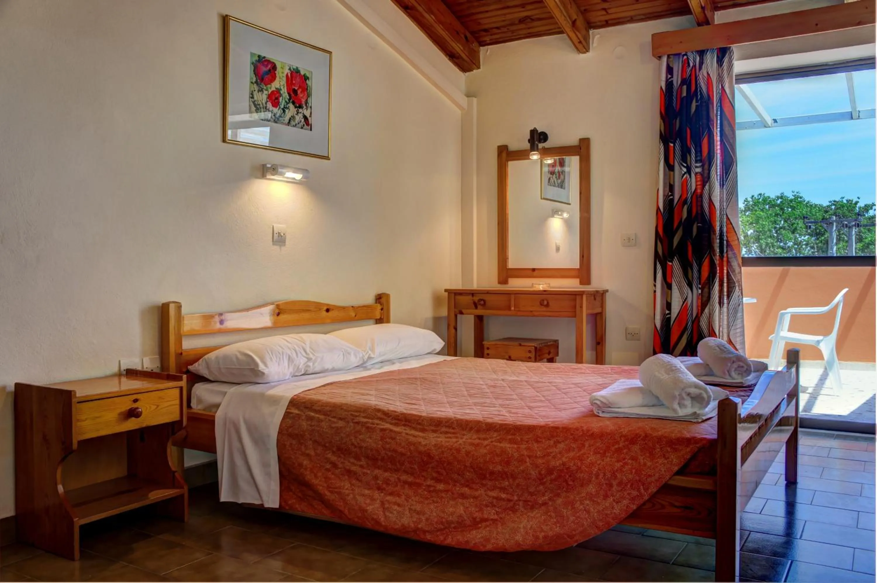 Bed in Hotel Benitses Arches