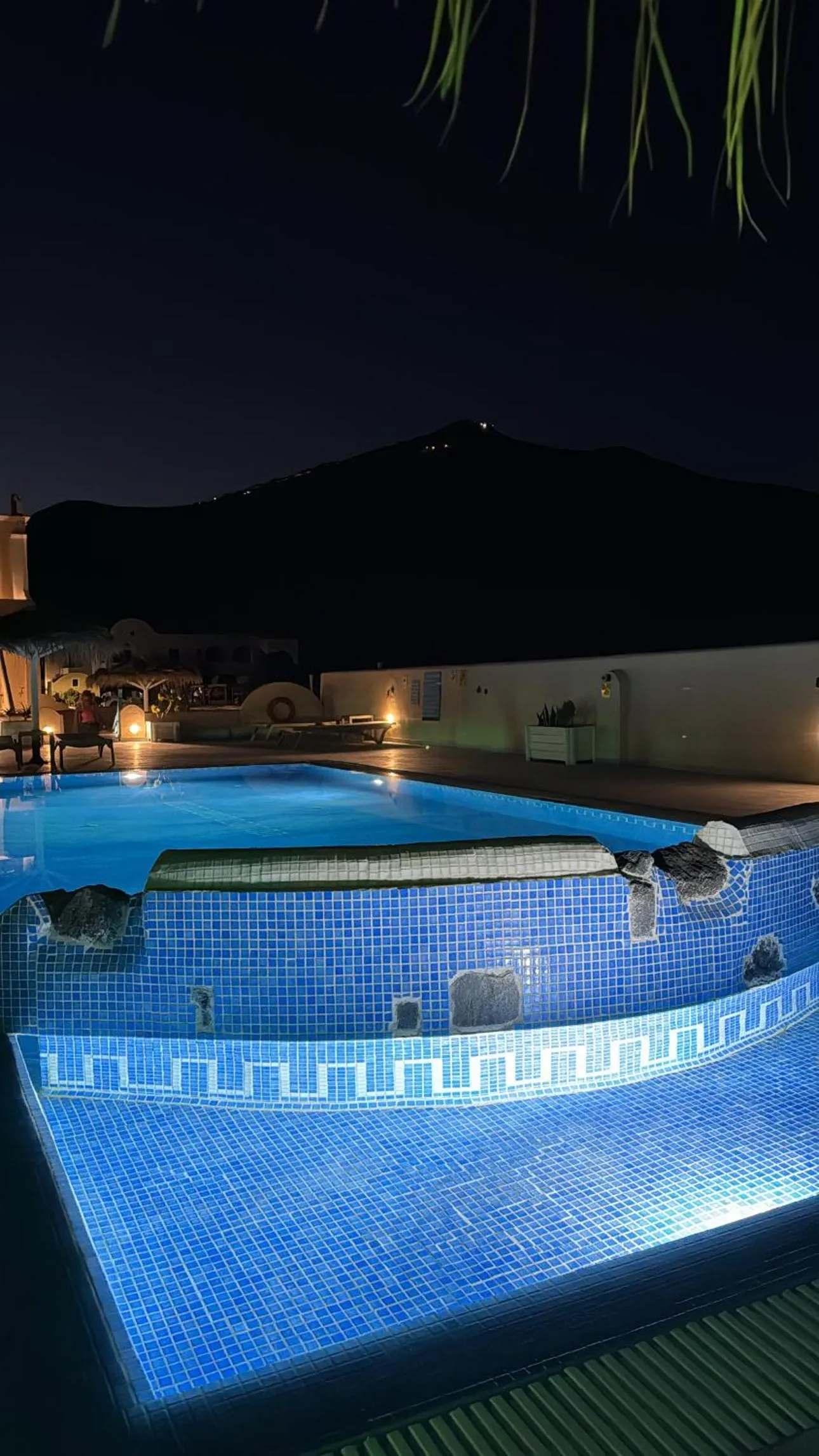 Swimming pool in Perissa Bay