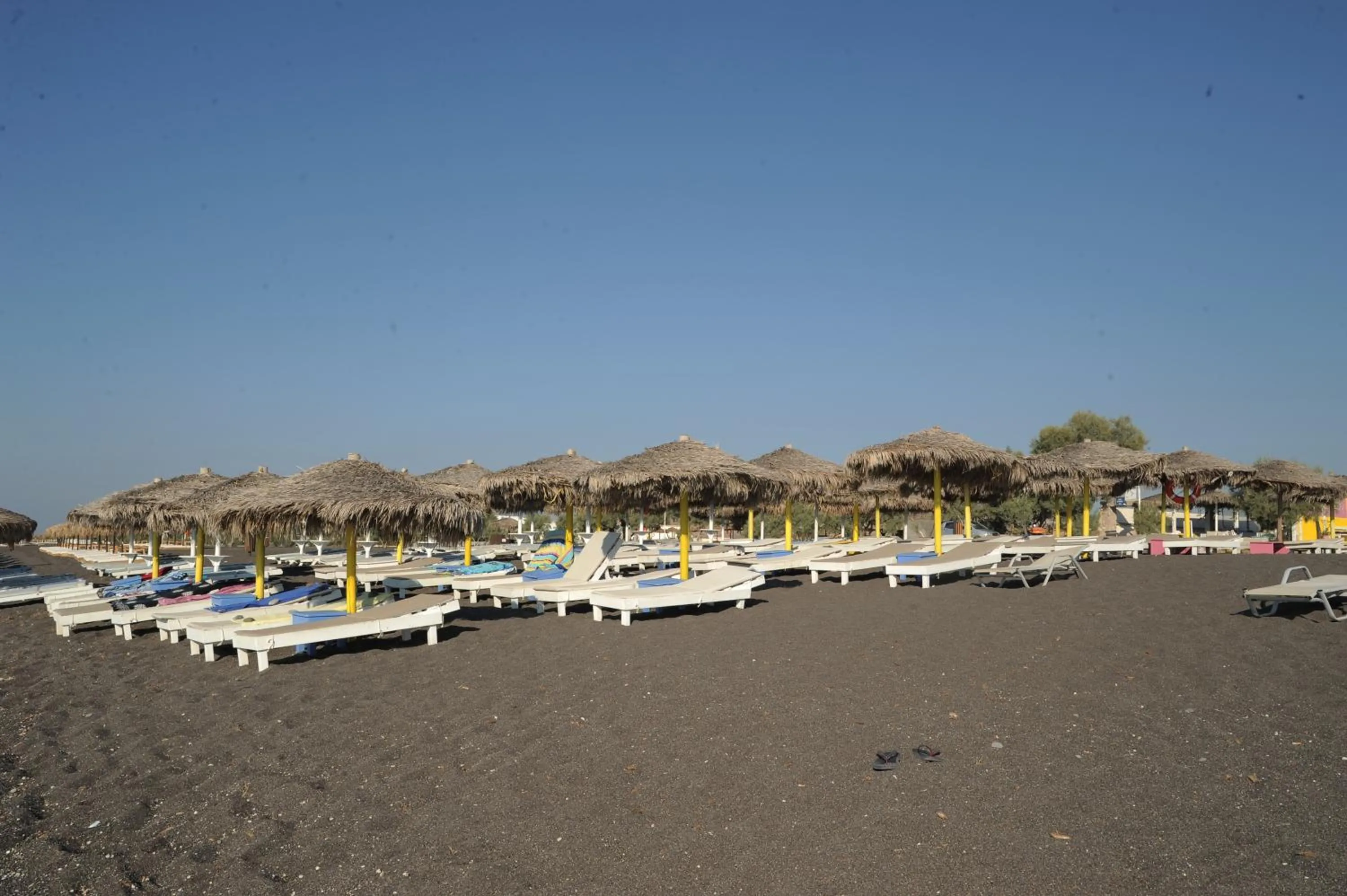 Bird's eye view in Perissa Bay