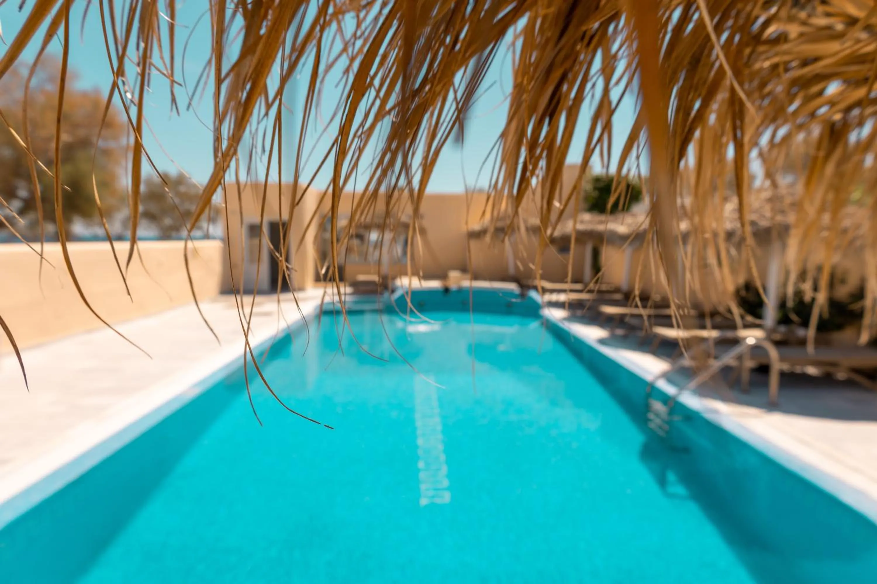 Swimming pool in Perissa Bay