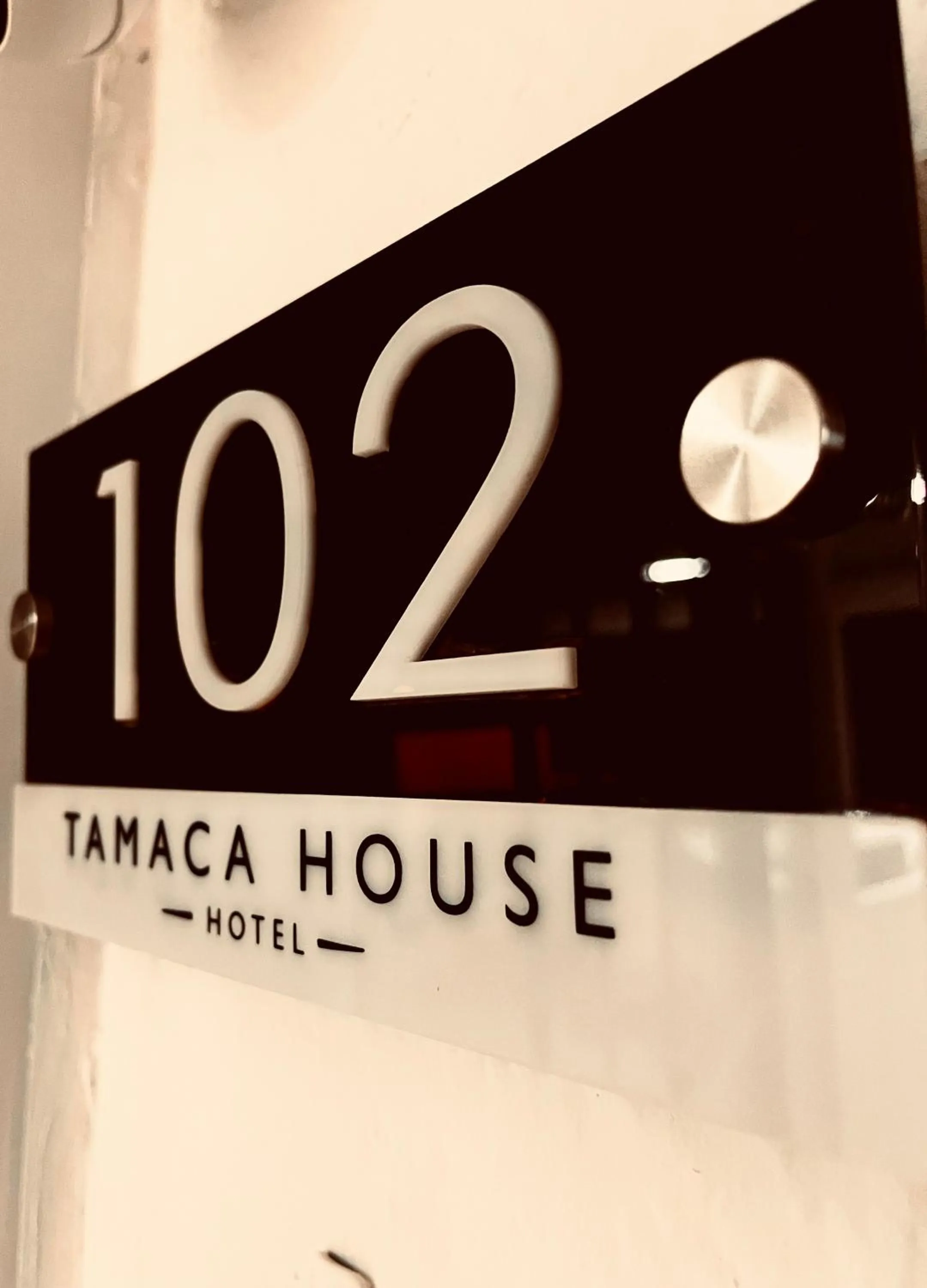 Logo/Certificate/Sign in Hotel Tamaca House