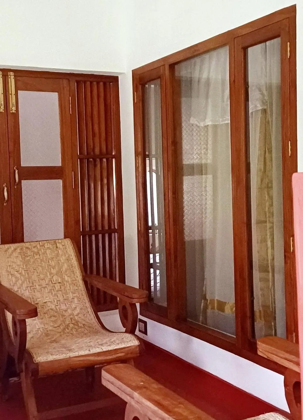 Balcony/Terrace in Marari Beach Bungalow Resort Alleppey