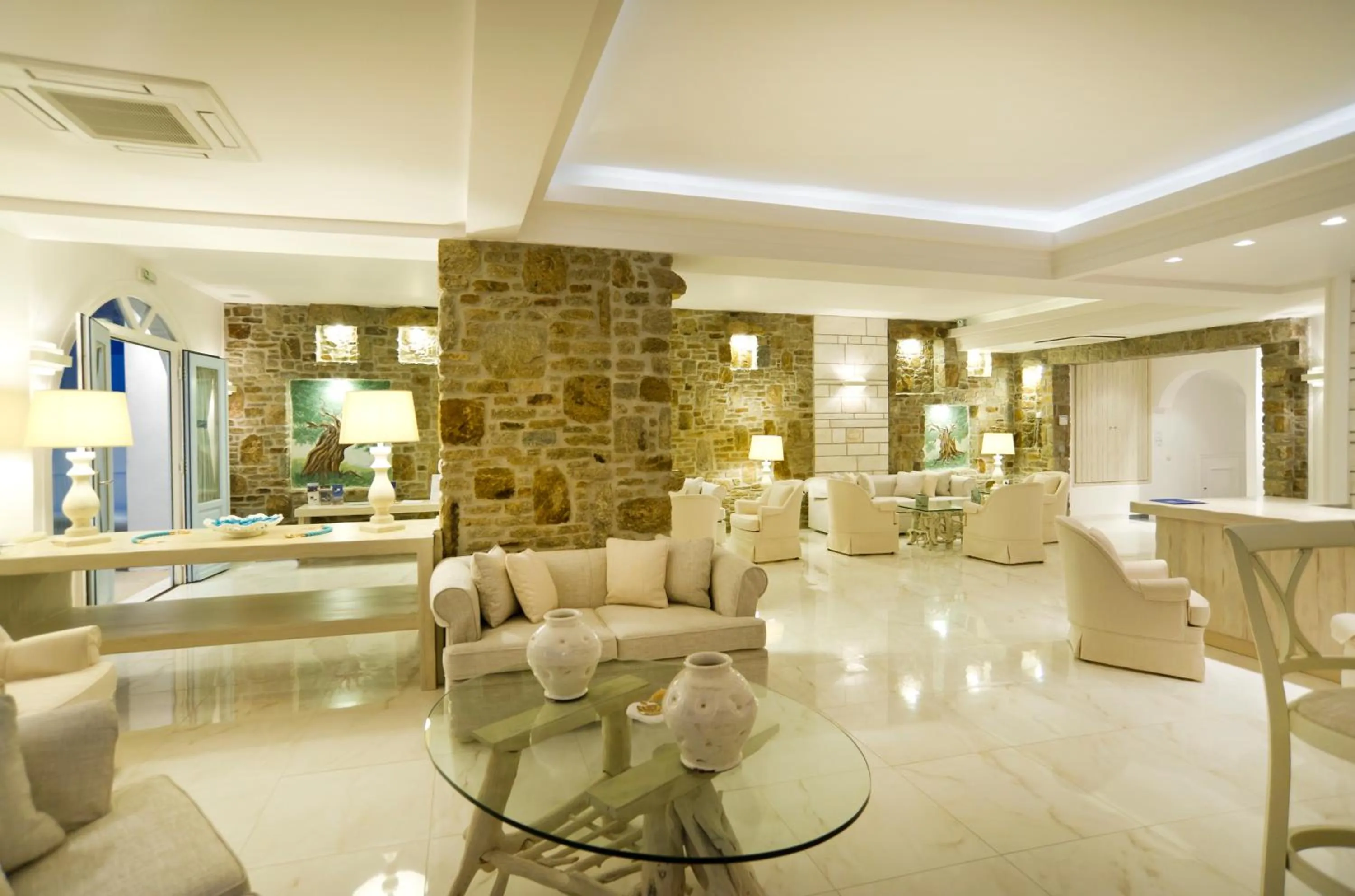 Lobby or reception in Petinos Beach Hotel