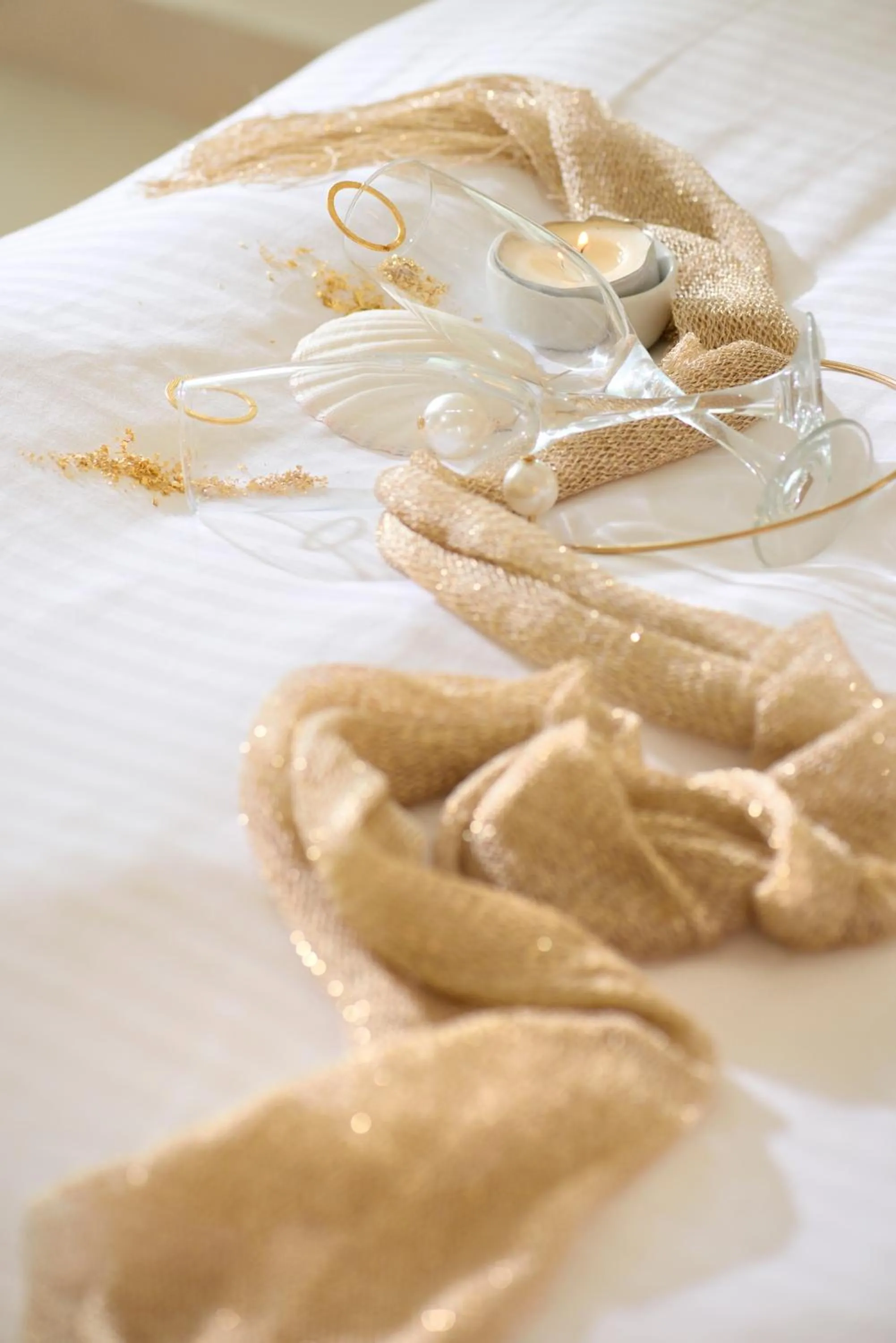 Decorative detail, Bed in Petinos Beach Hotel
