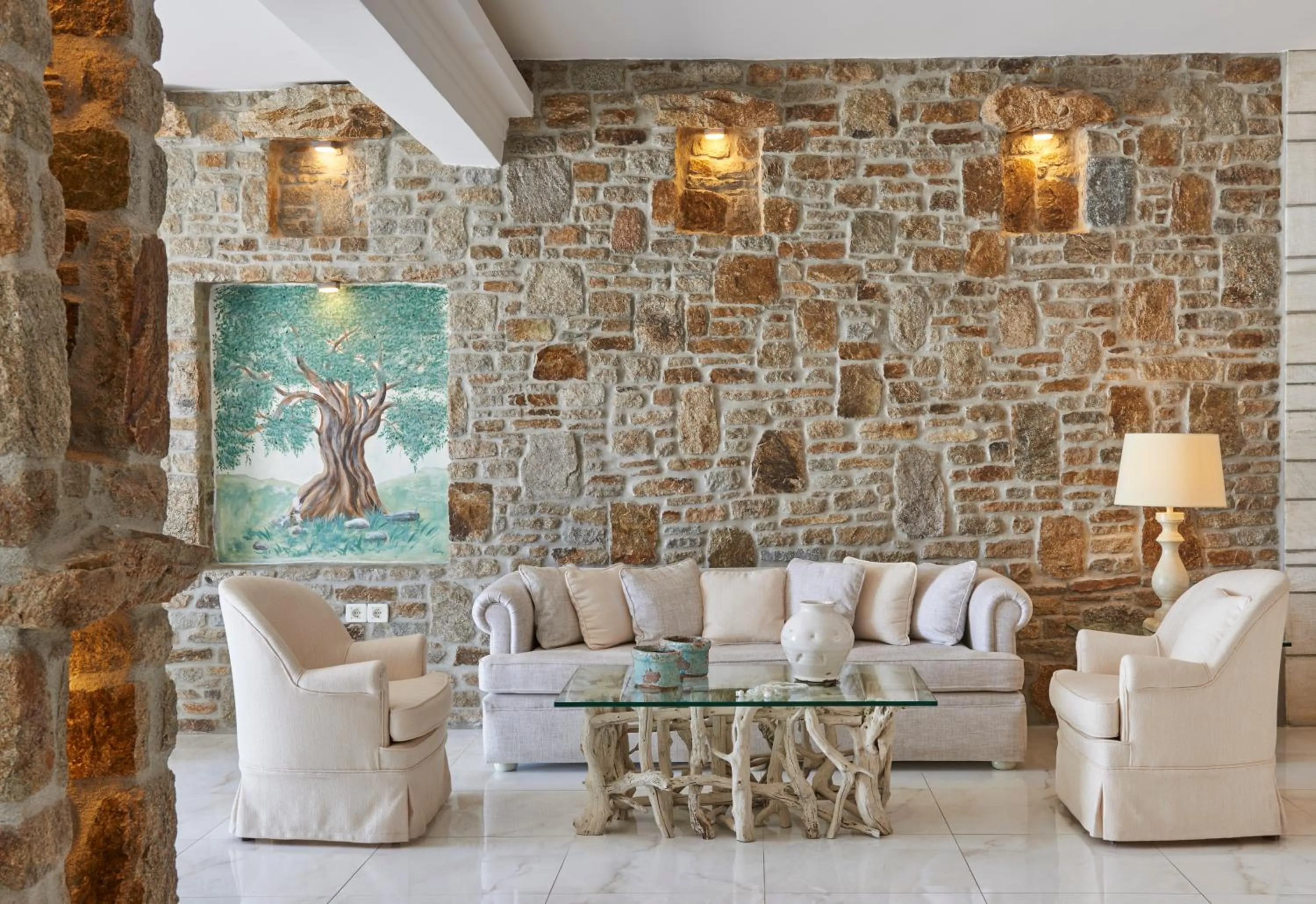 Lobby or reception in Petinos Beach Hotel