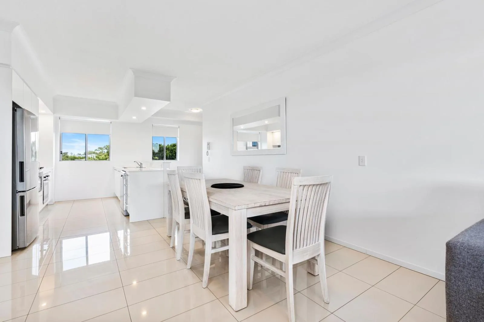 Dining area in Harbour Quays Apartments