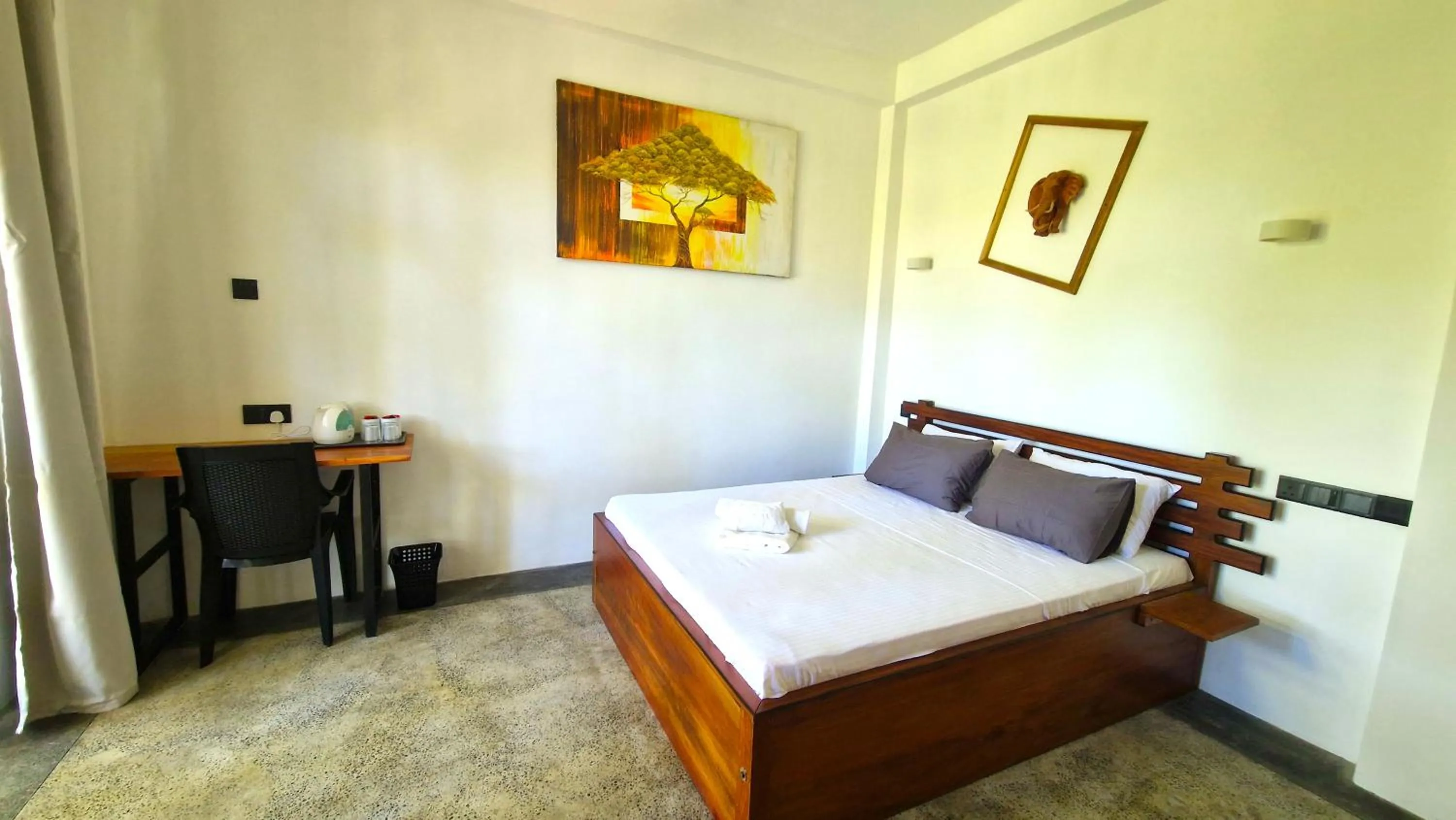 Photo of the whole room, Bed in Mothership