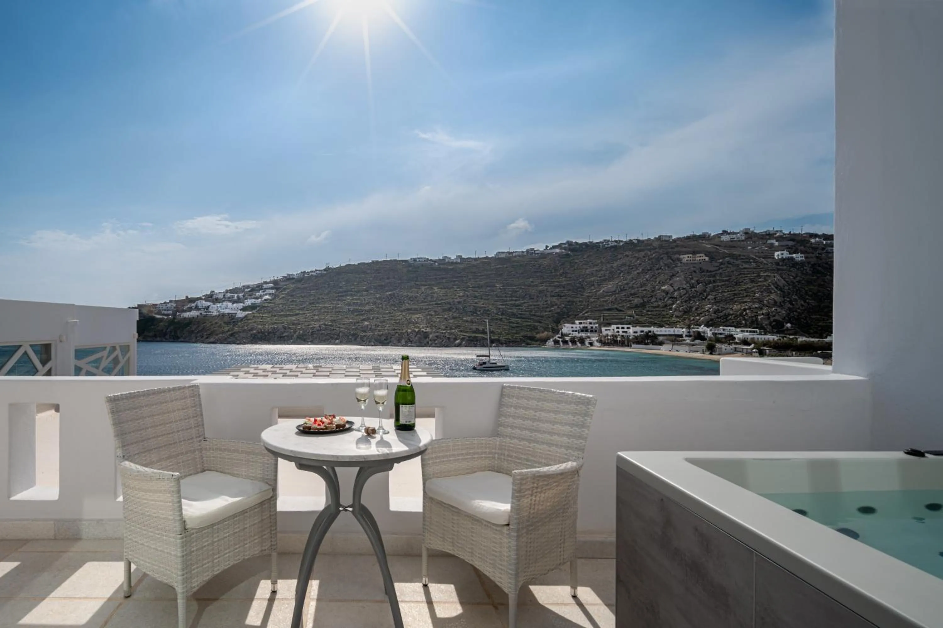 Balcony/Terrace in Nissaki Boutique Hotel