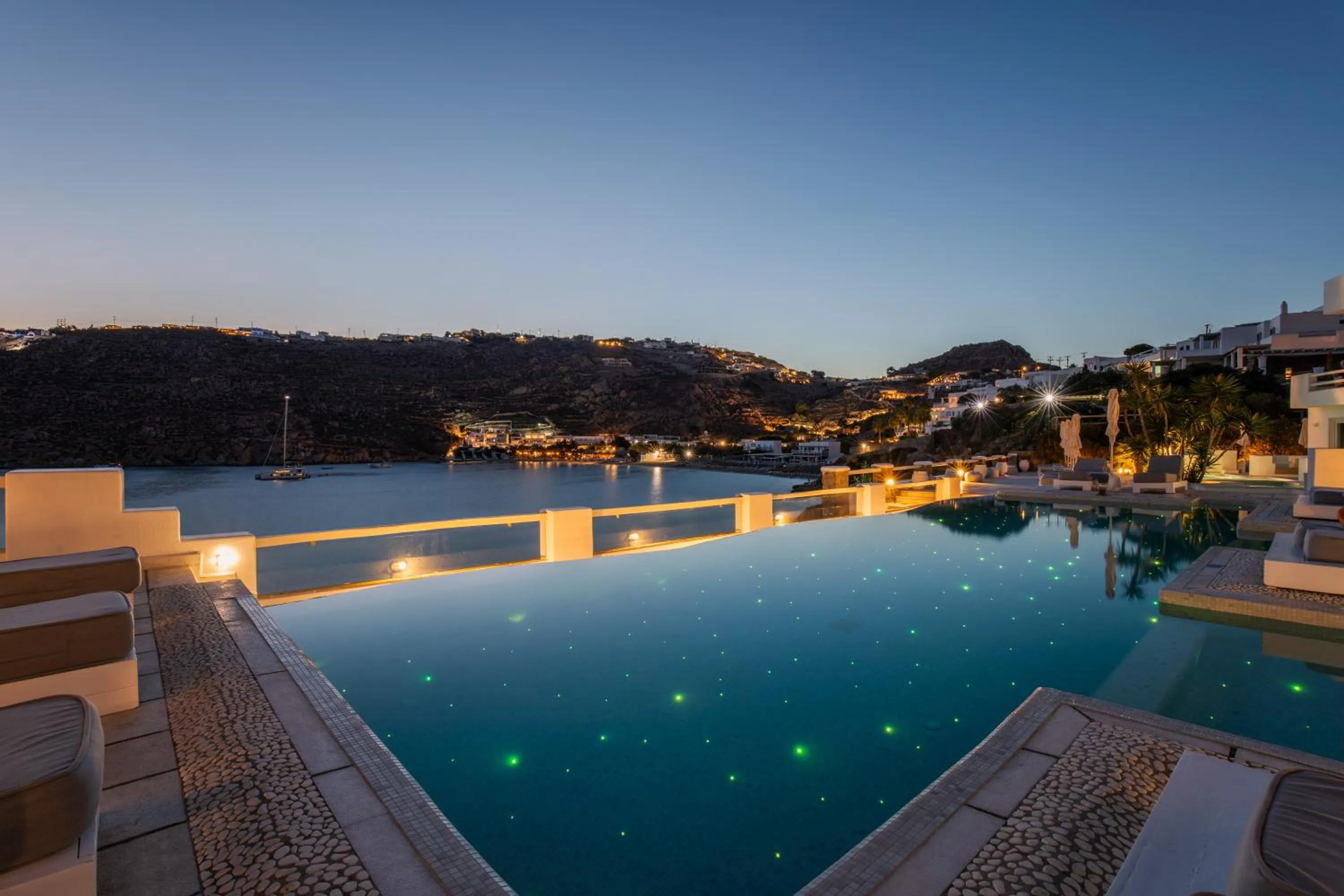 Pool view in Nissaki Boutique Hotel