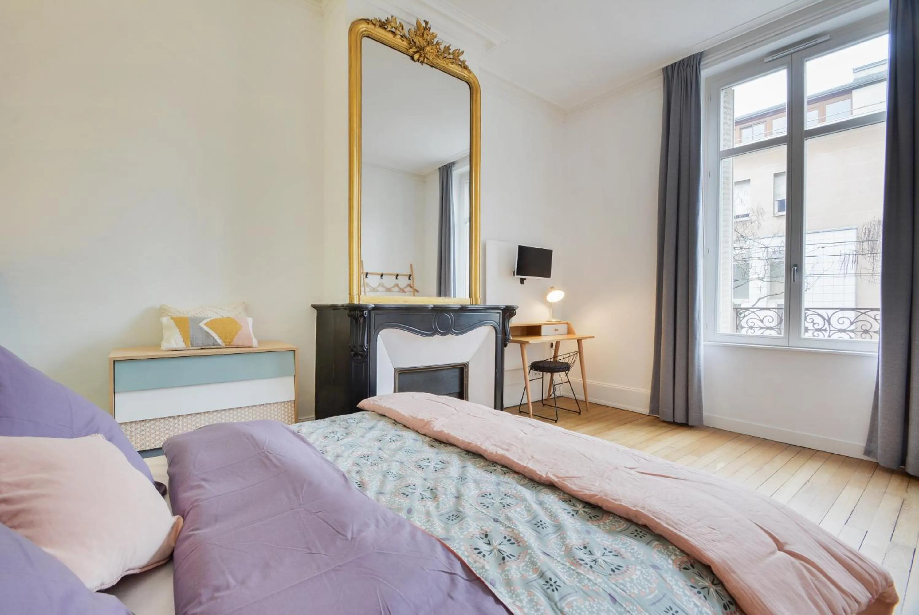 Photo of the whole room, Bed in Le Manon ! Green Haussmannien - Centre Gare - Excelsior - 2 à 4 pers