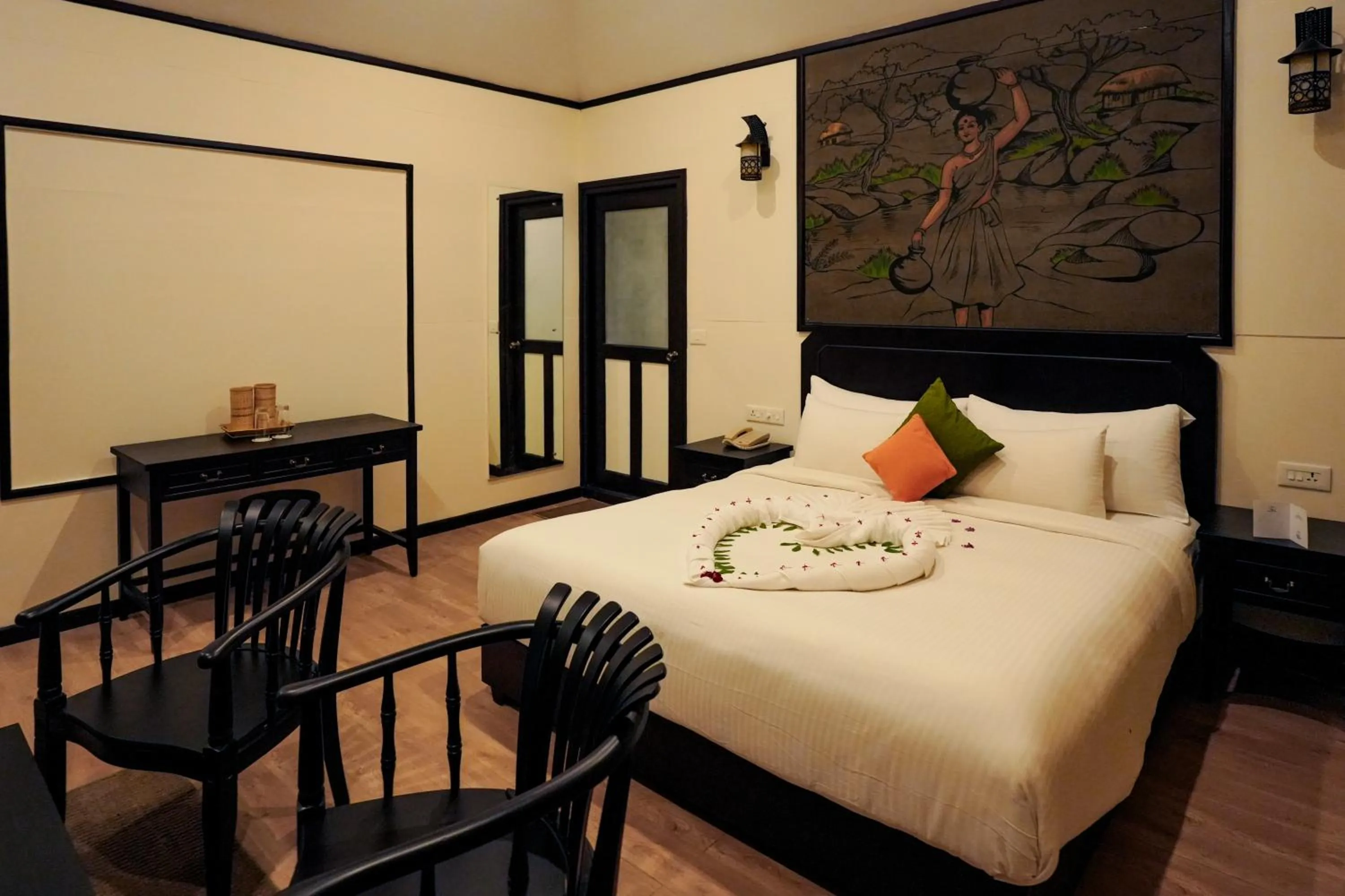 Bed in The Hive, Wayanad