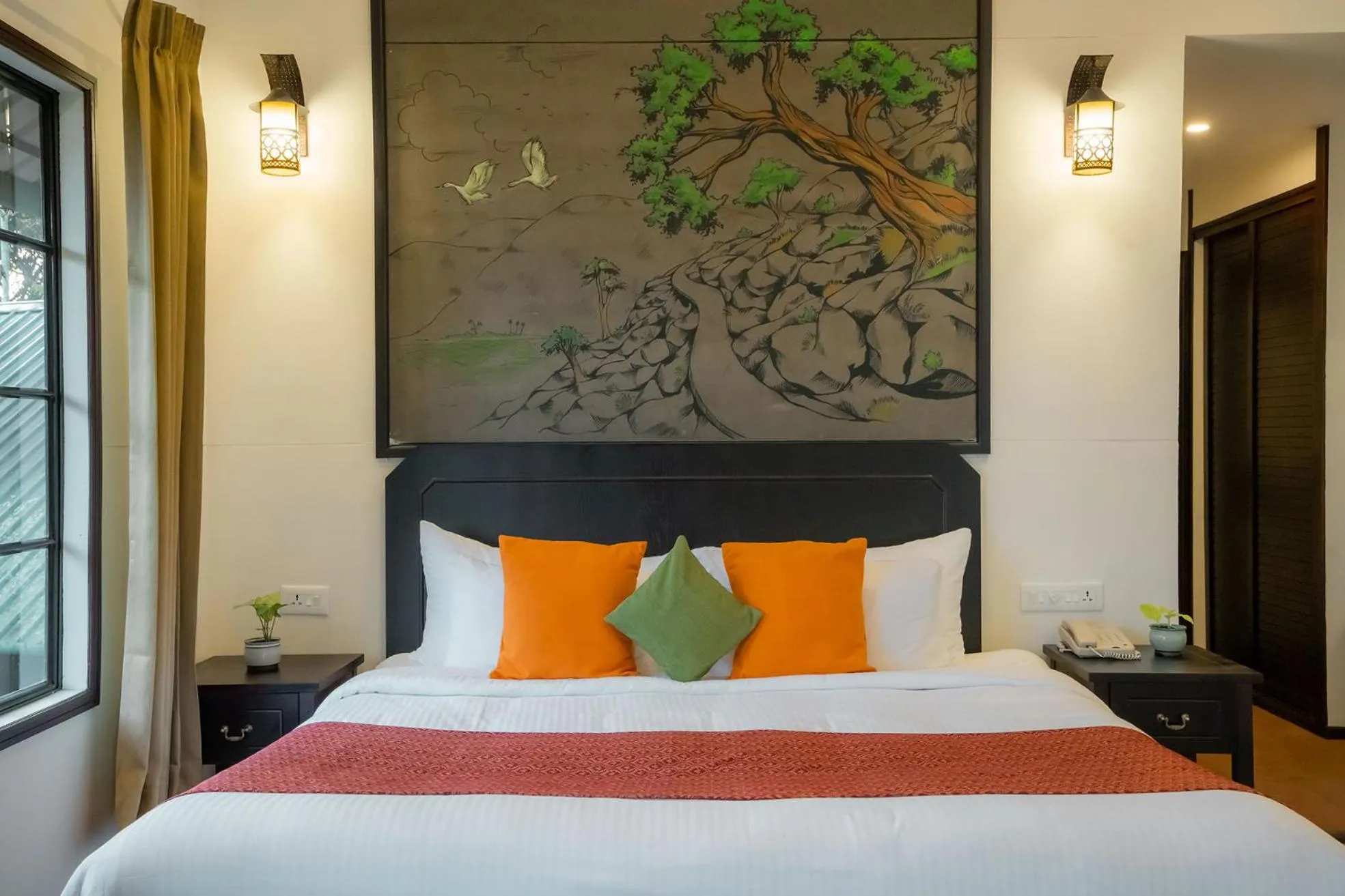 Bed in The Hive, Wayanad