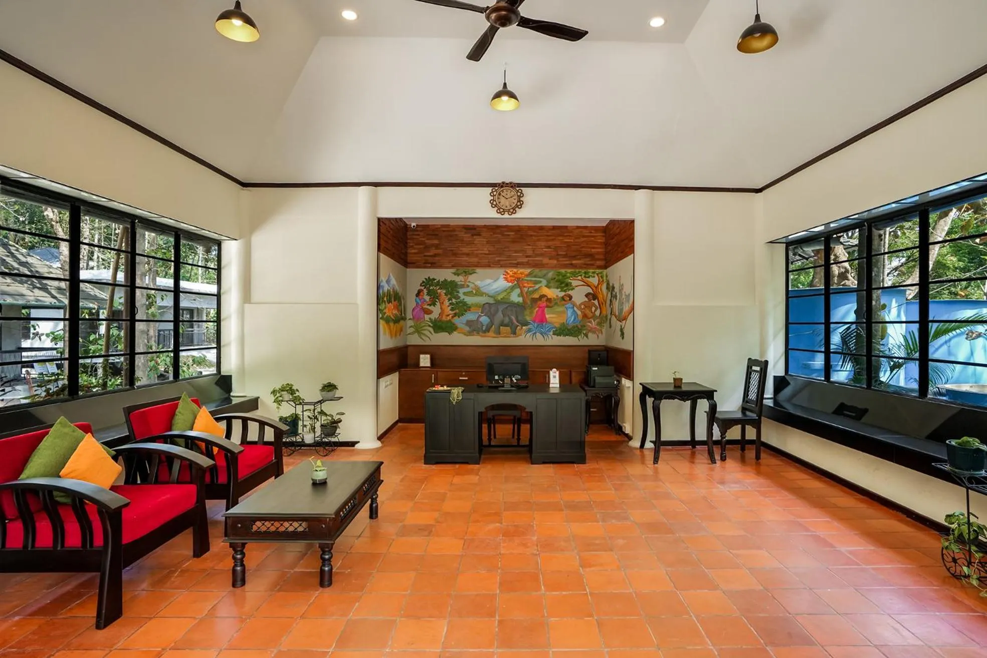 Lobby or reception in The Hive, Wayanad