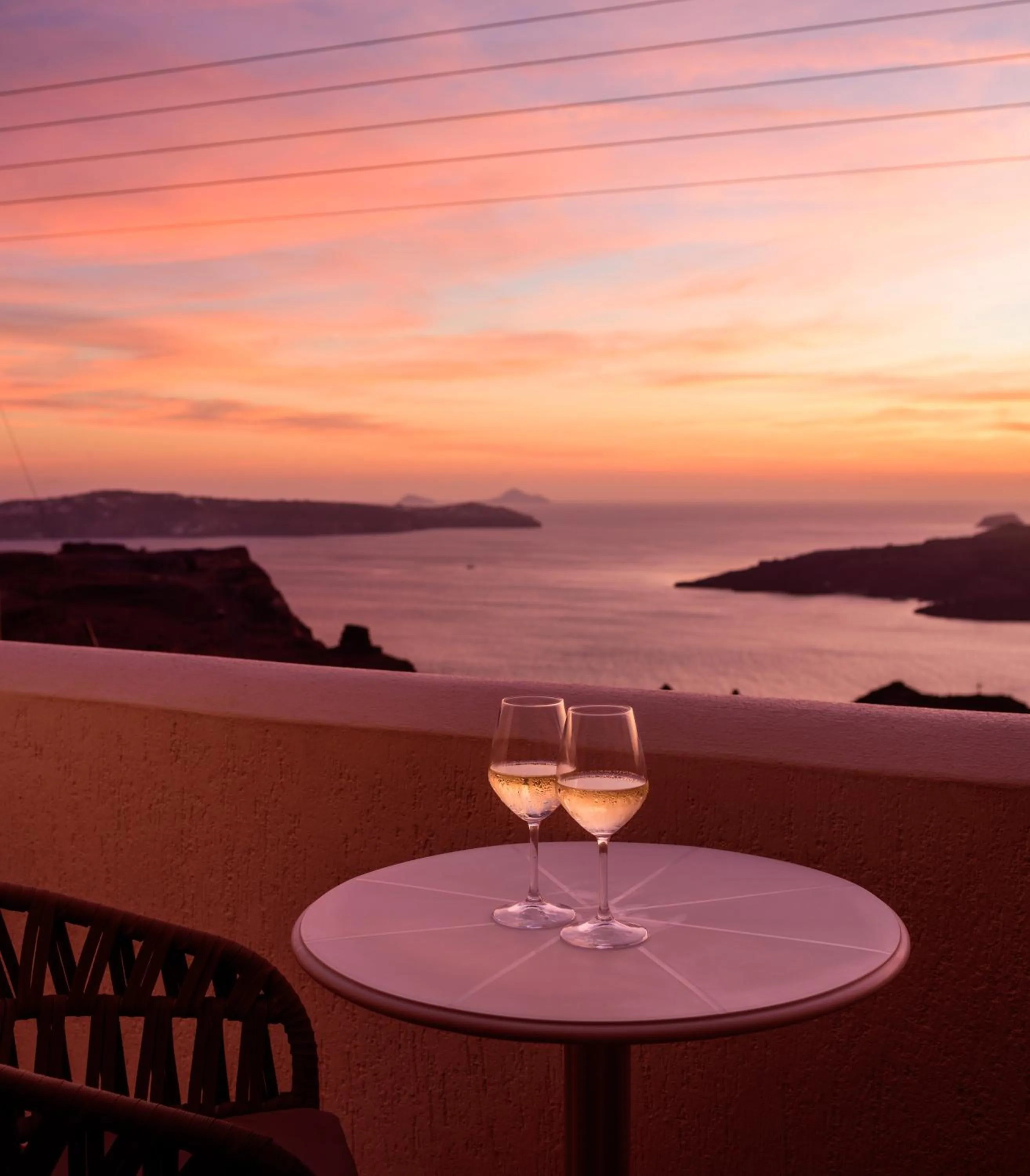 Sunset in Astir Thira Hotel