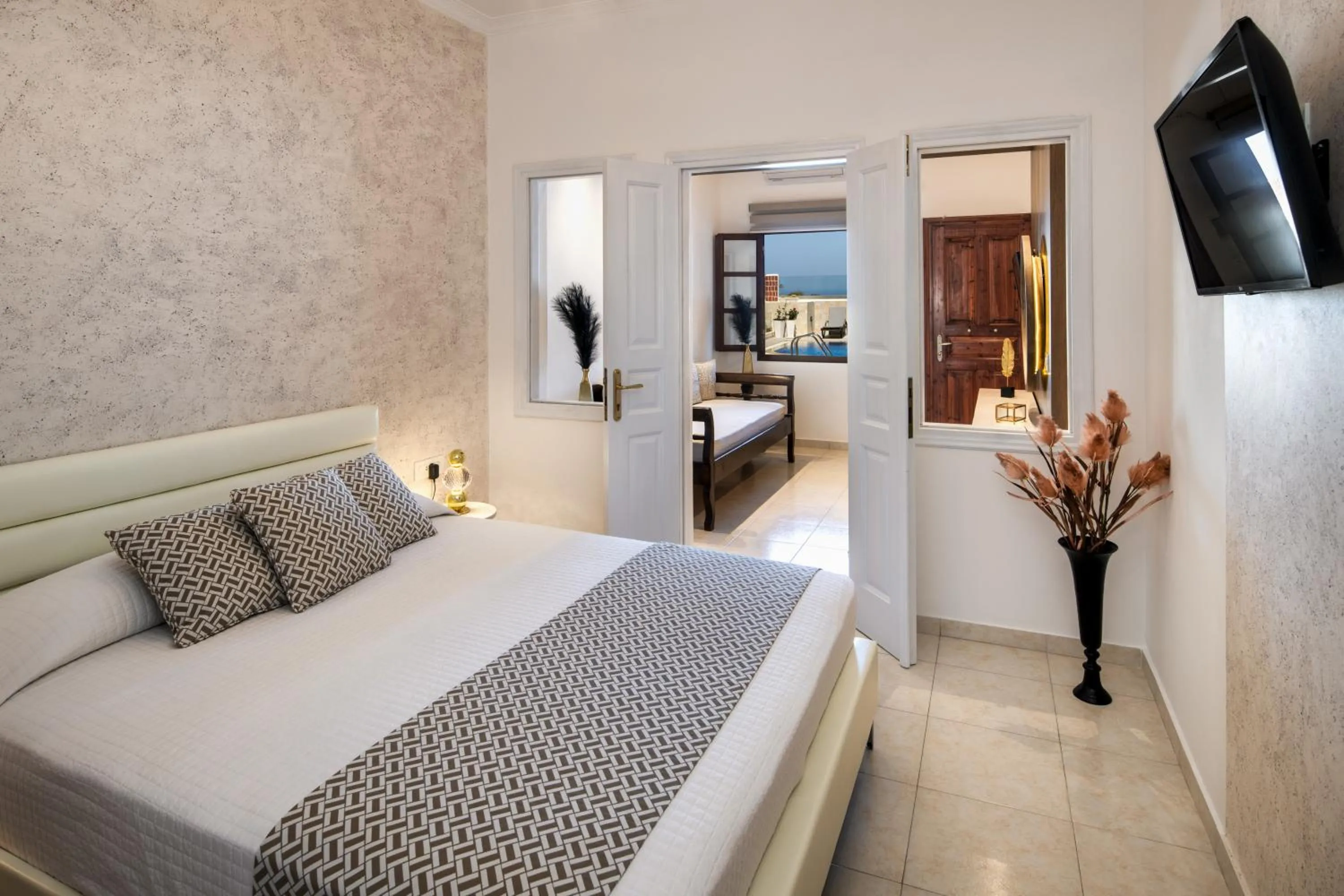 Photo of the whole room, Bed in Astir Thira Hotel