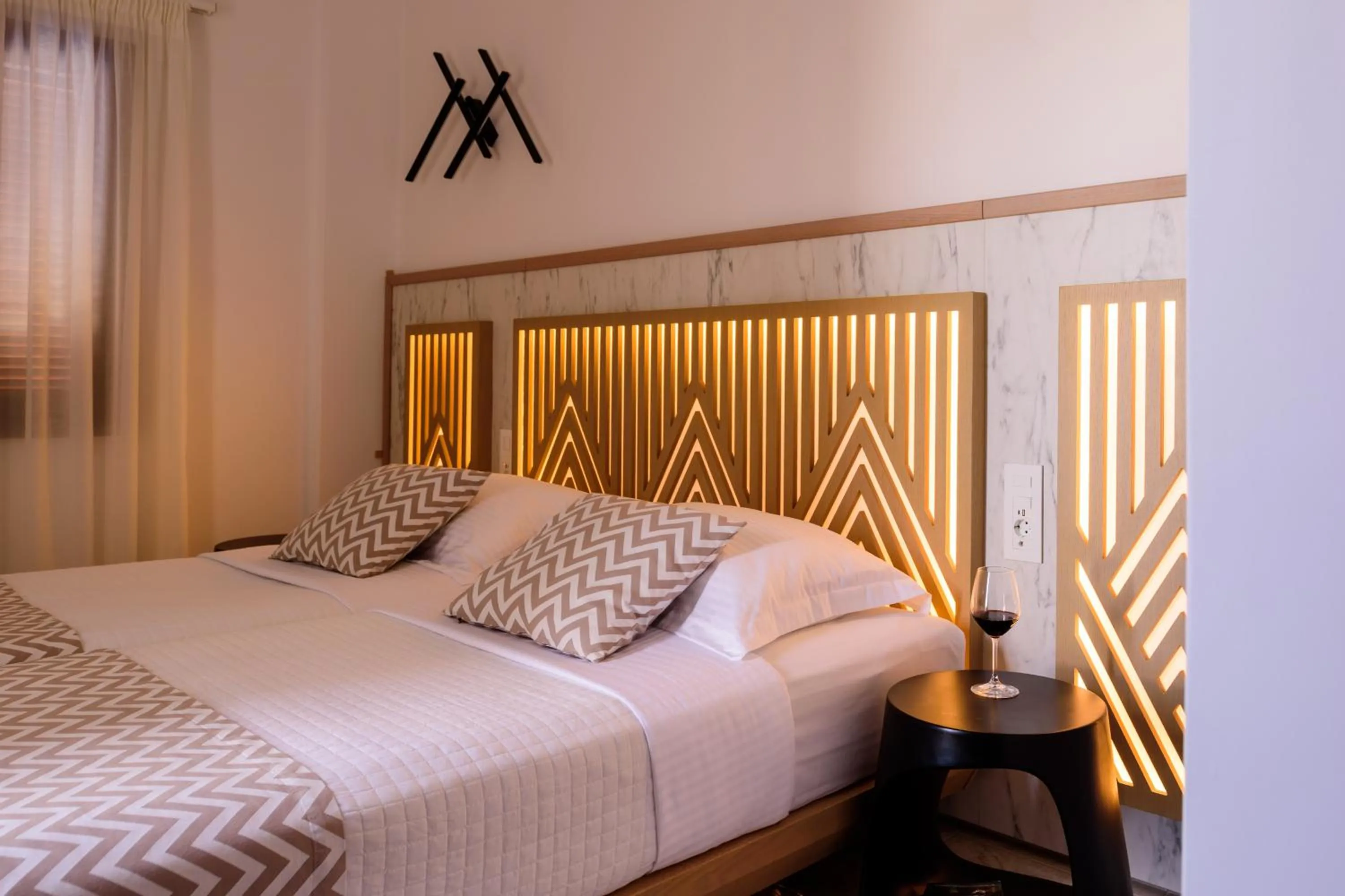 Bedroom, Bed in Astir Thira Hotel