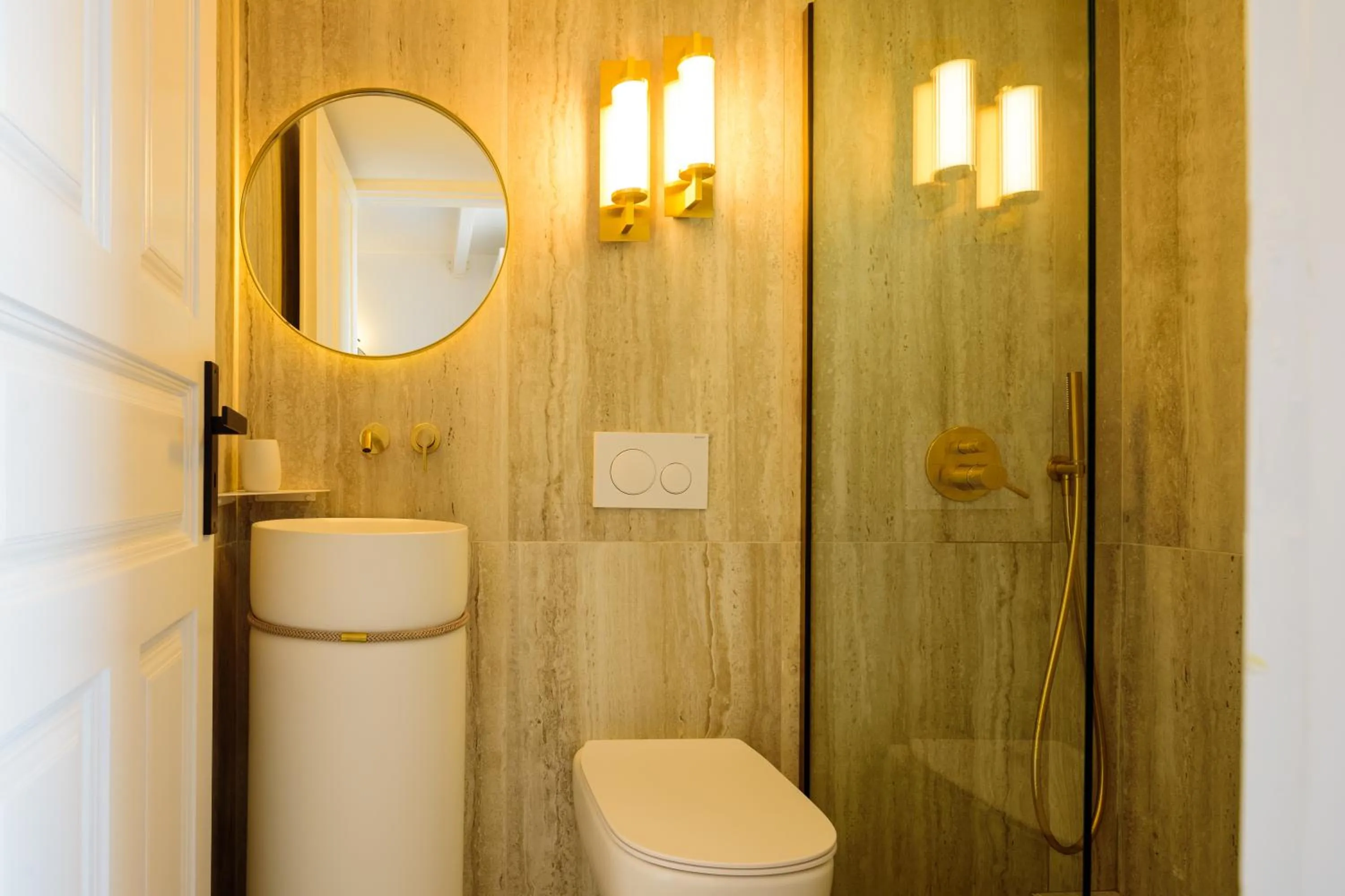 Bathroom in Astir Thira Hotel