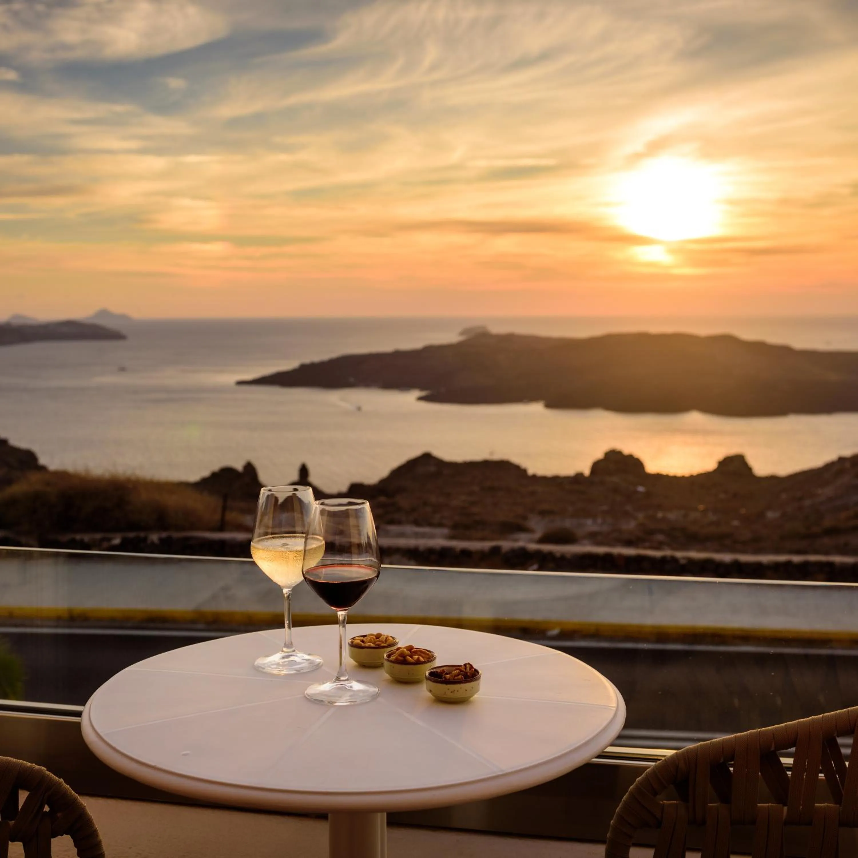 Sunset in Astir Thira Hotel