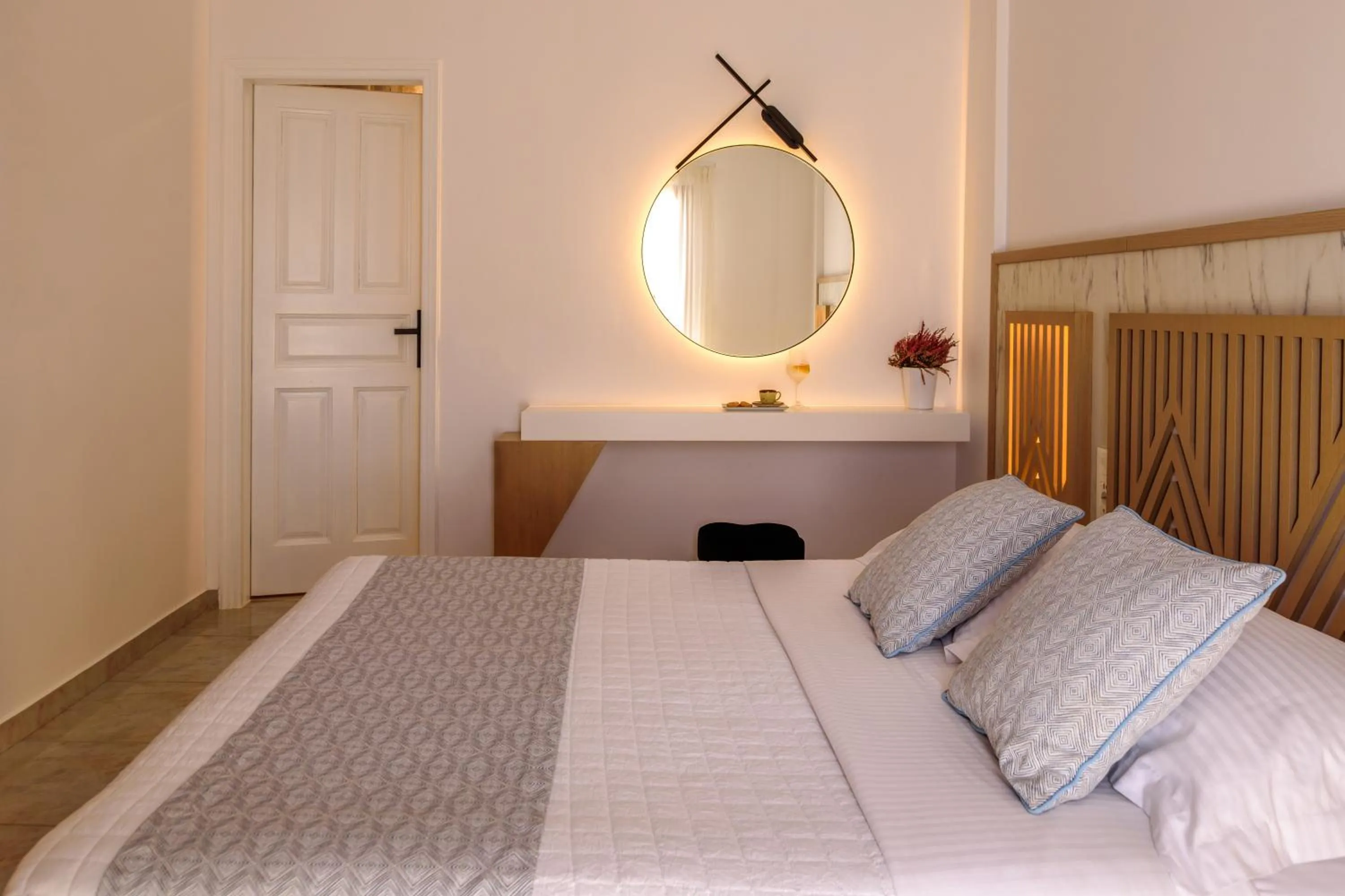 Bedroom, Bed in Astir Thira Hotel