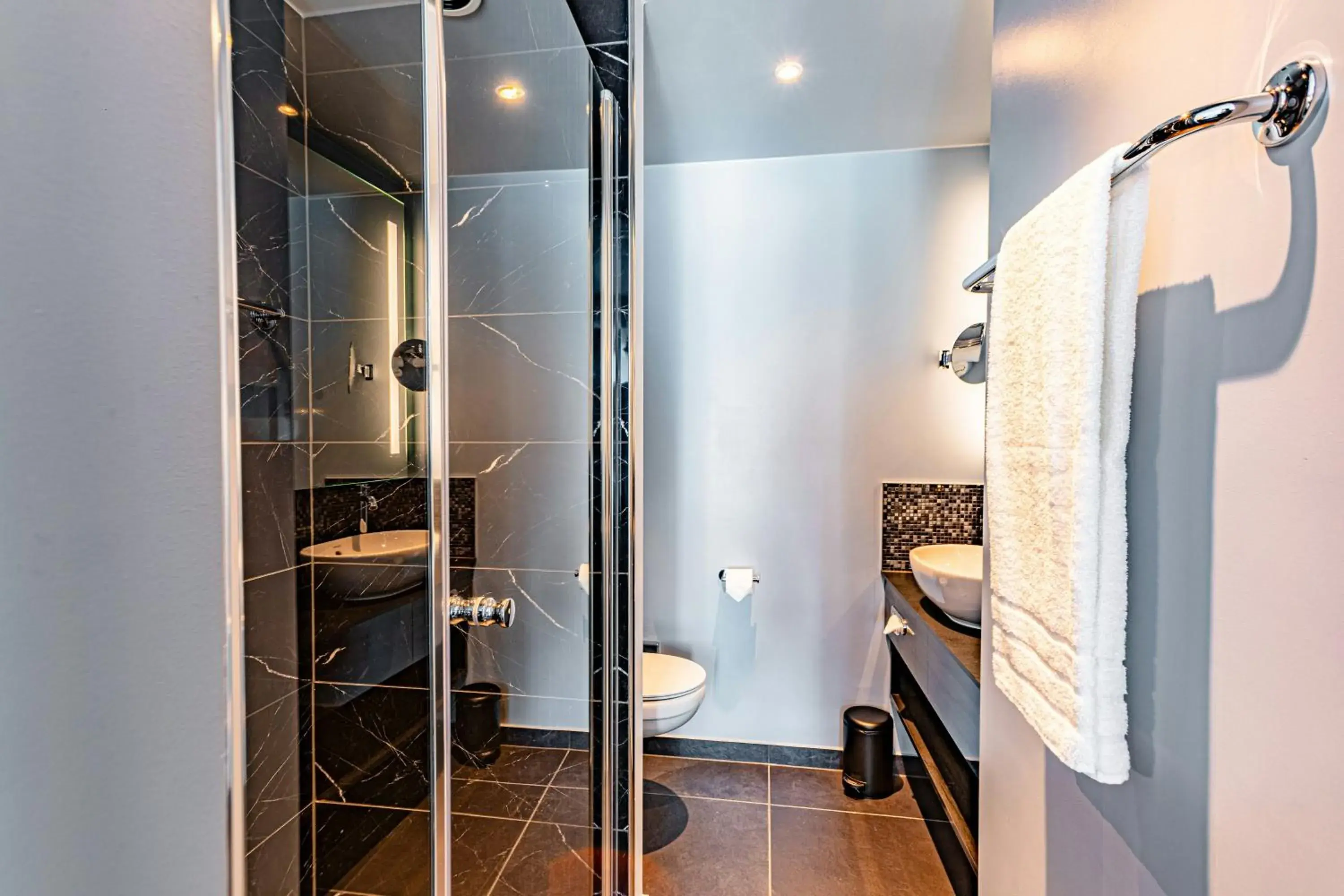 Bathroom in NYX Hotel Hamburg by Leonardo Hotels Bathroom in NYX Hotel Hamburg by Leonardo Hotels