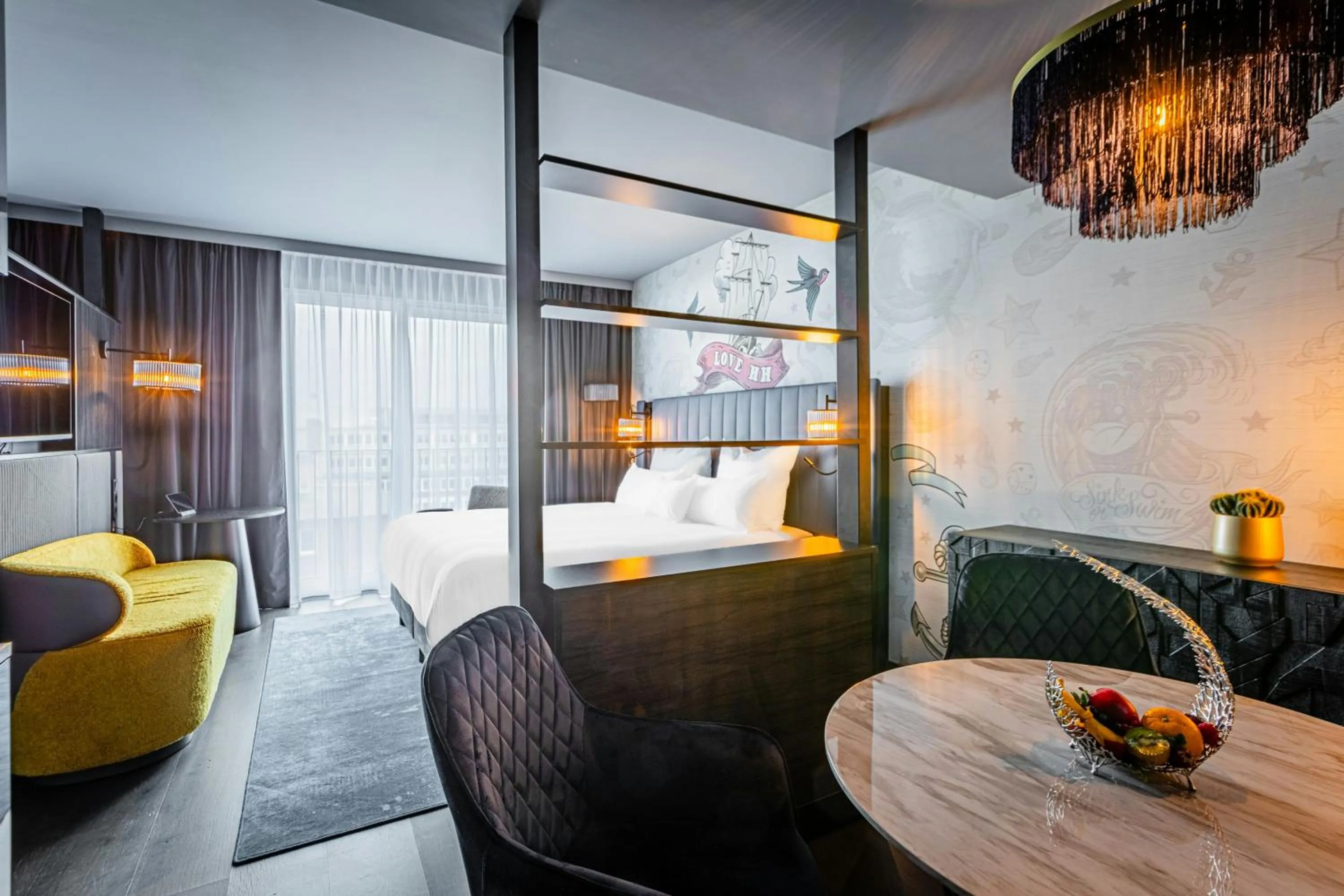 Bedroom, Bed in NYX Hotel Hamburg by Leonardo Hotels
