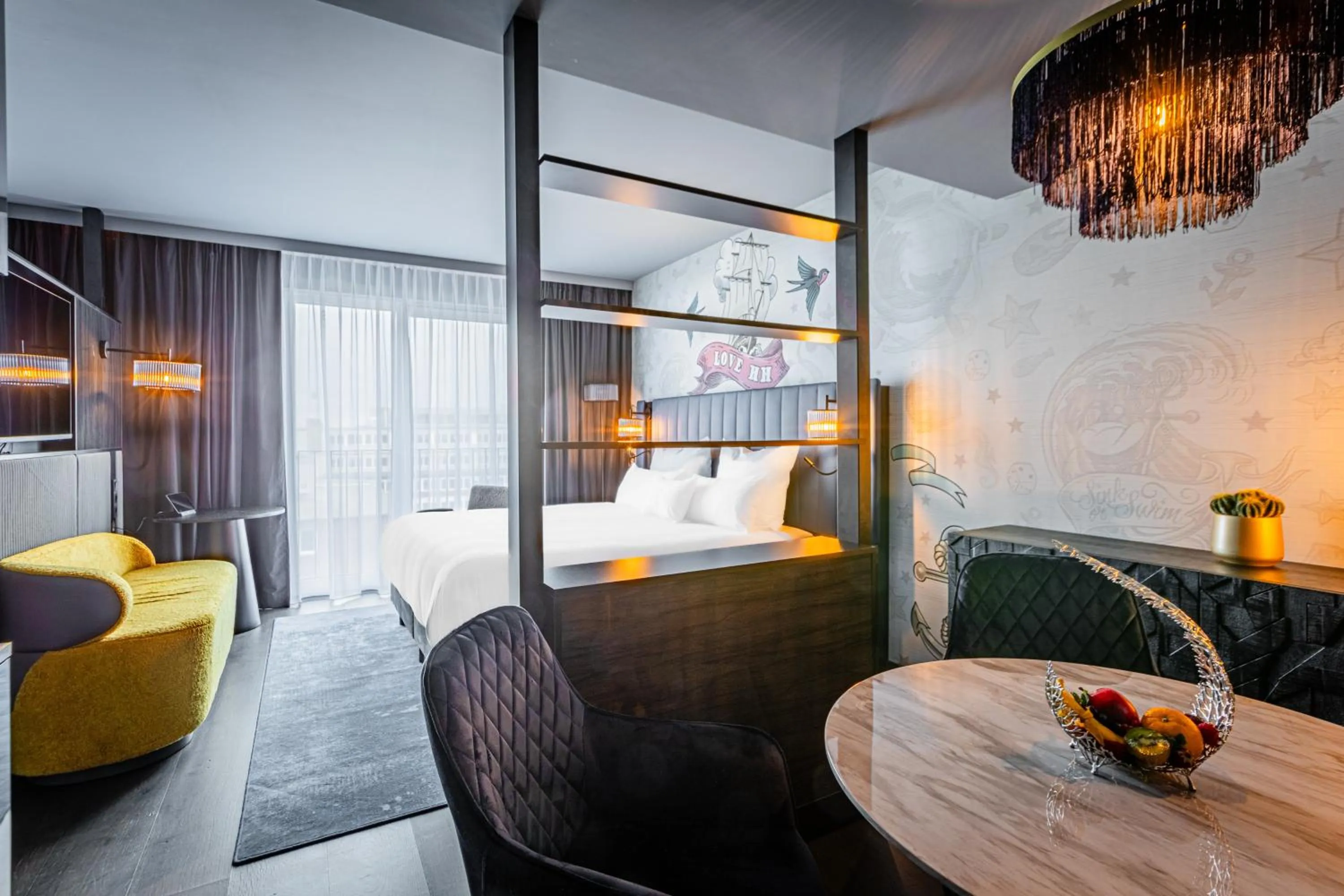 Bedroom, Bed in NYX Hotel Hamburg by Leonardo Hotels
