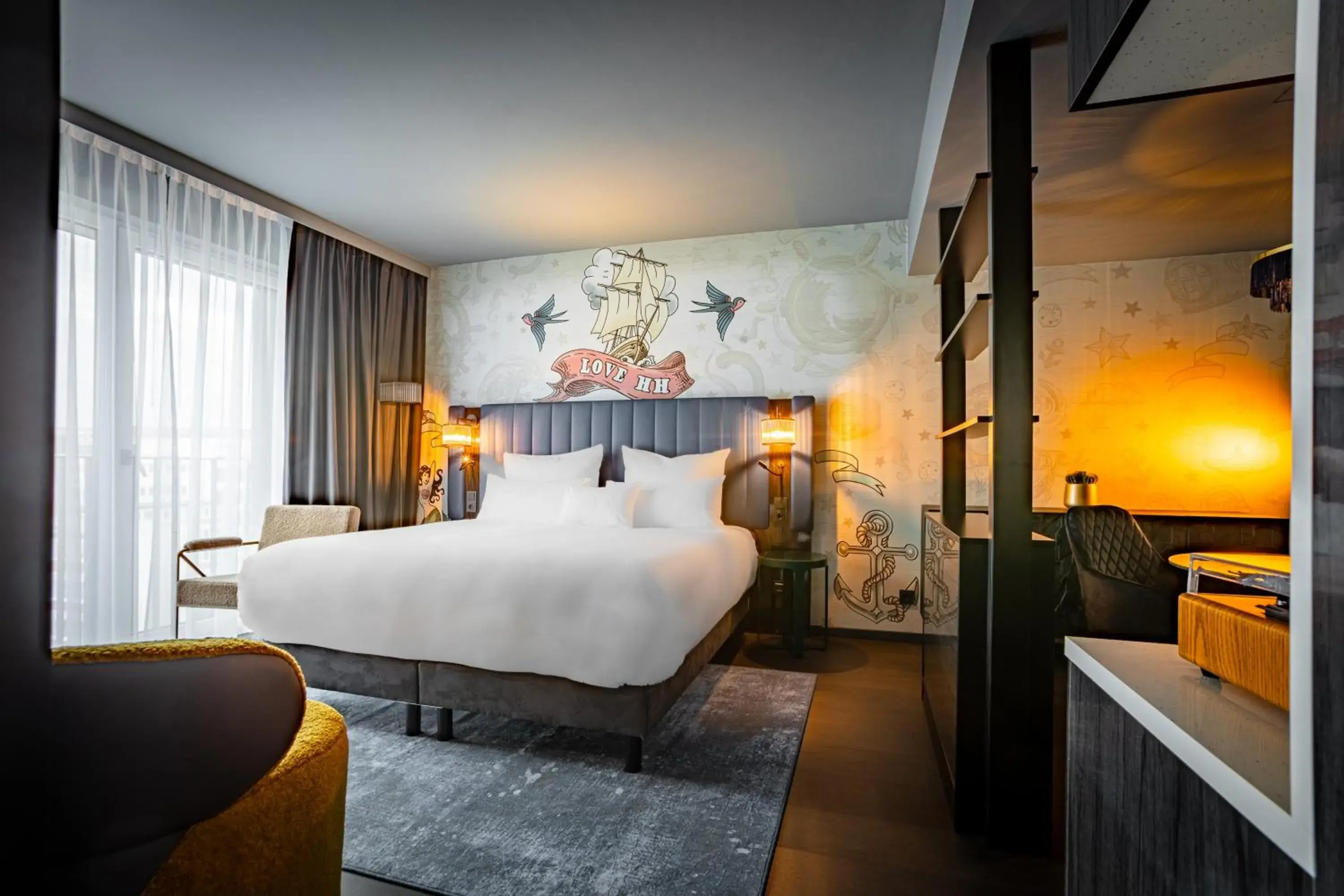Photo of the whole room, Bed in NYX Hotel Hamburg by Leonardo Hotels Photo of the whole room, Bed in NYX Hotel Hamburg by Leonardo Hotels