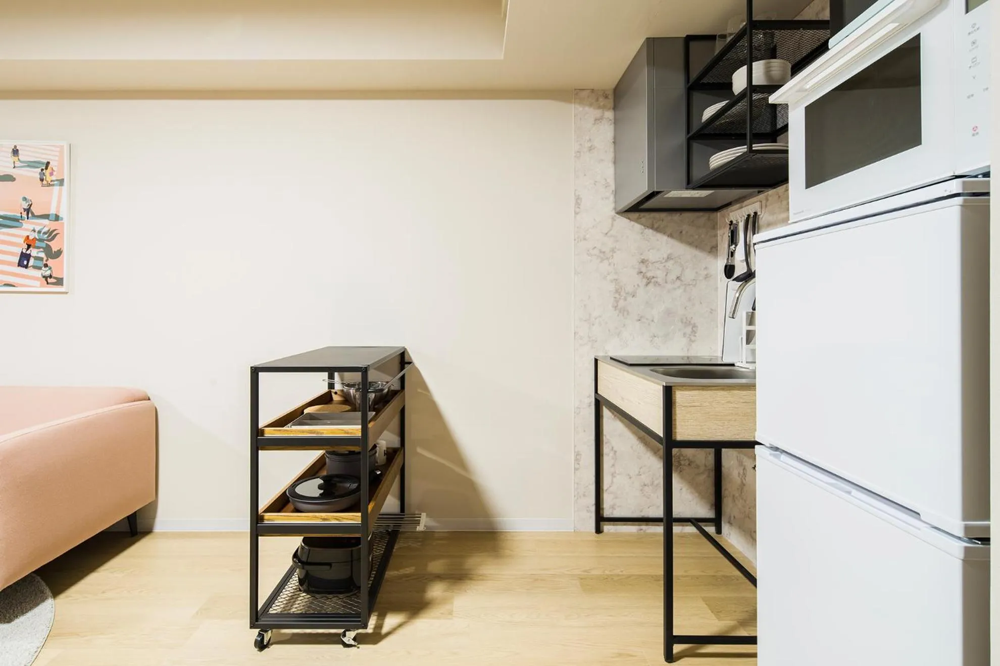 Kitchen or kitchenette in Section L Residence Ginza