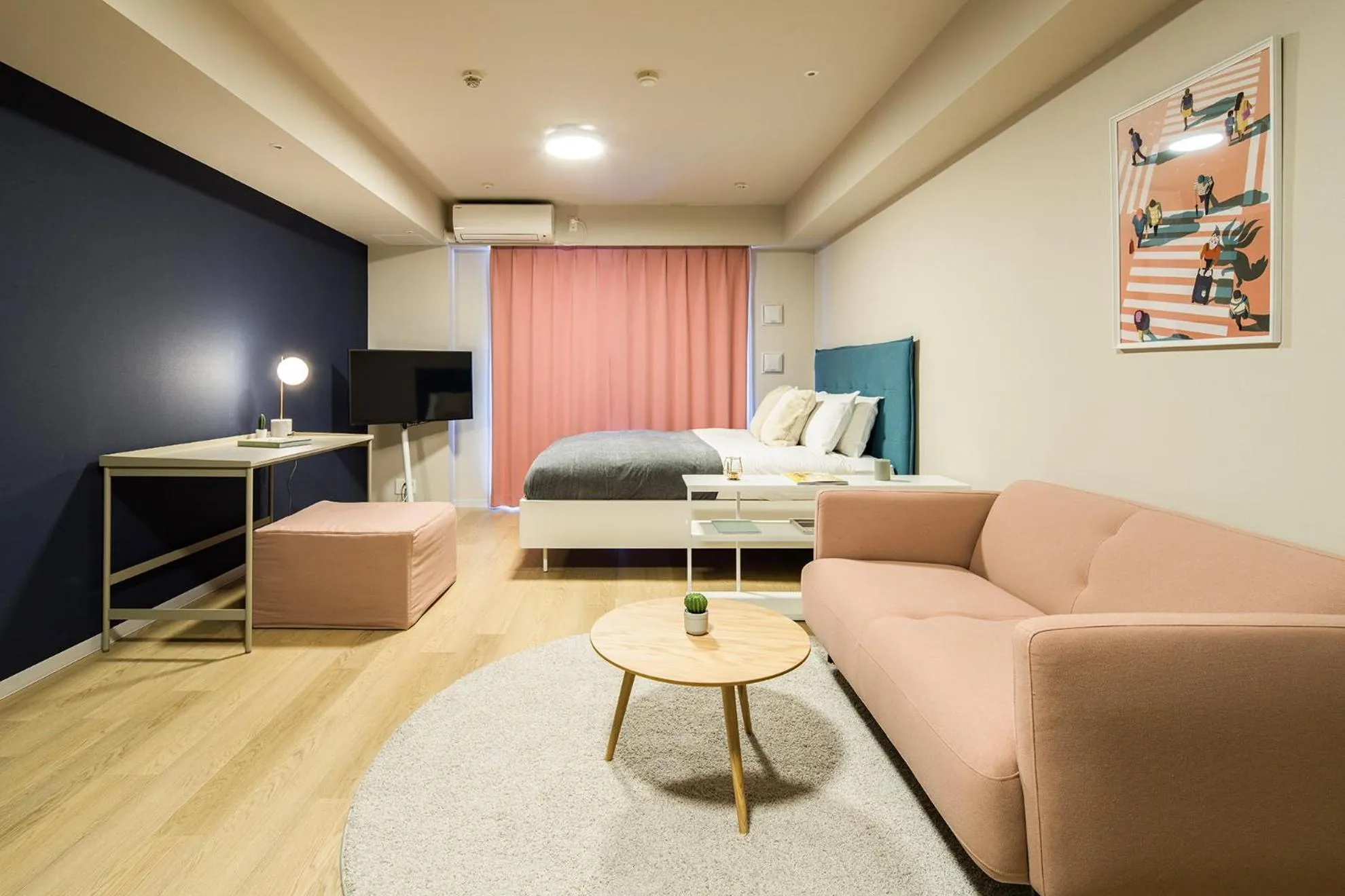 Living room in Section L Residence Ginza