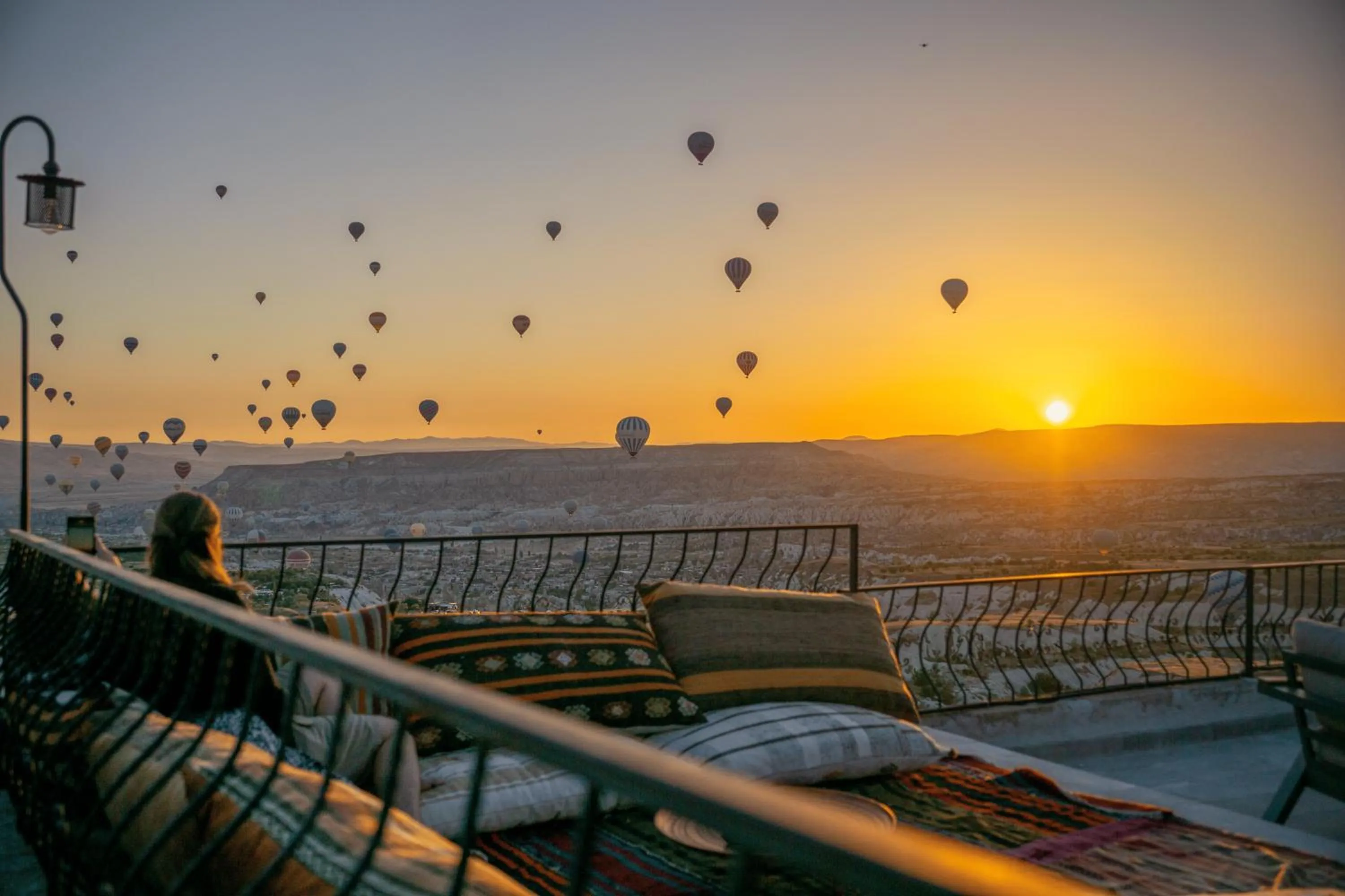 Natural landscape in Ages in Cappadocia