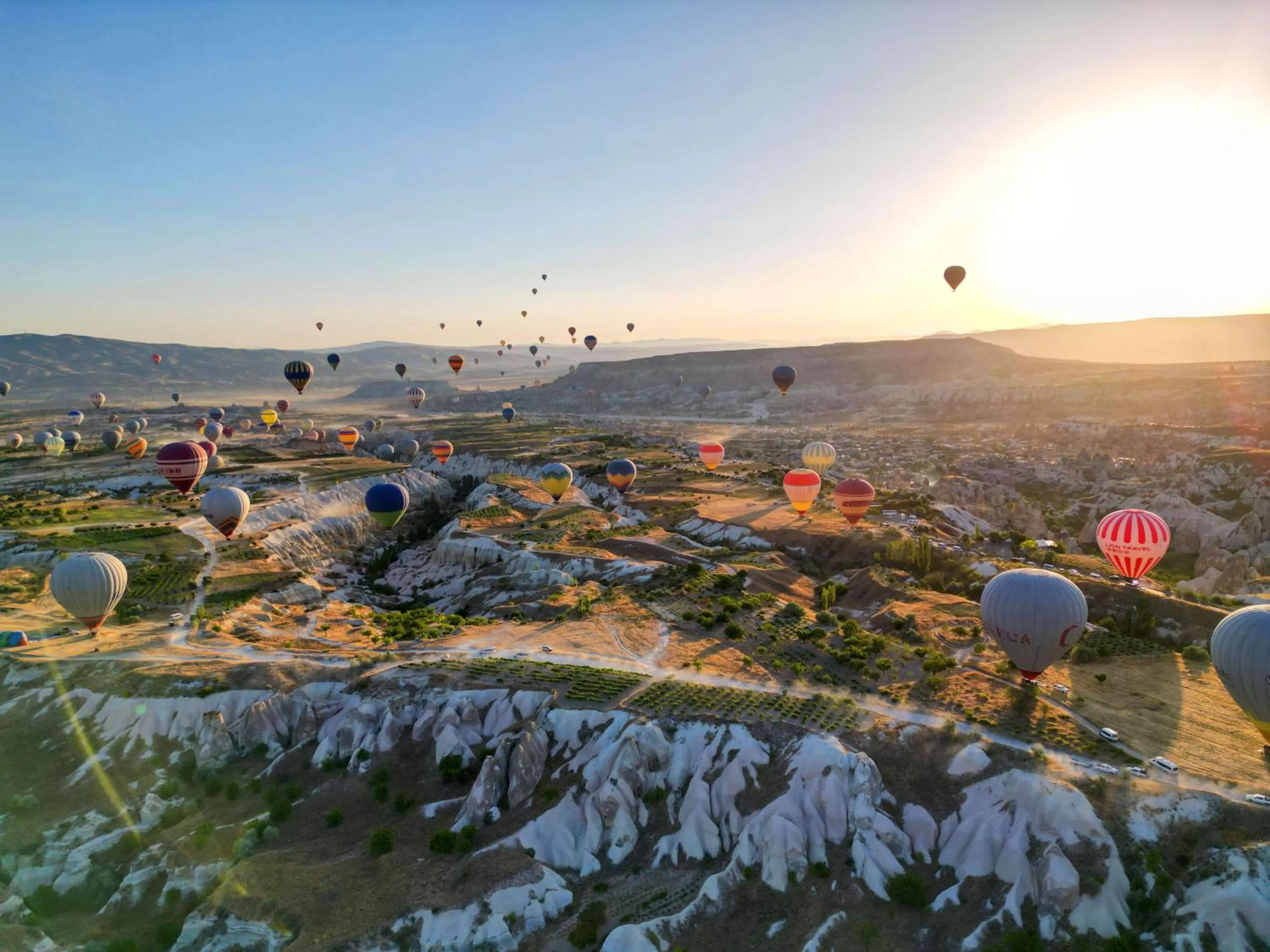 Bird's eye view in Ages in Cappadocia