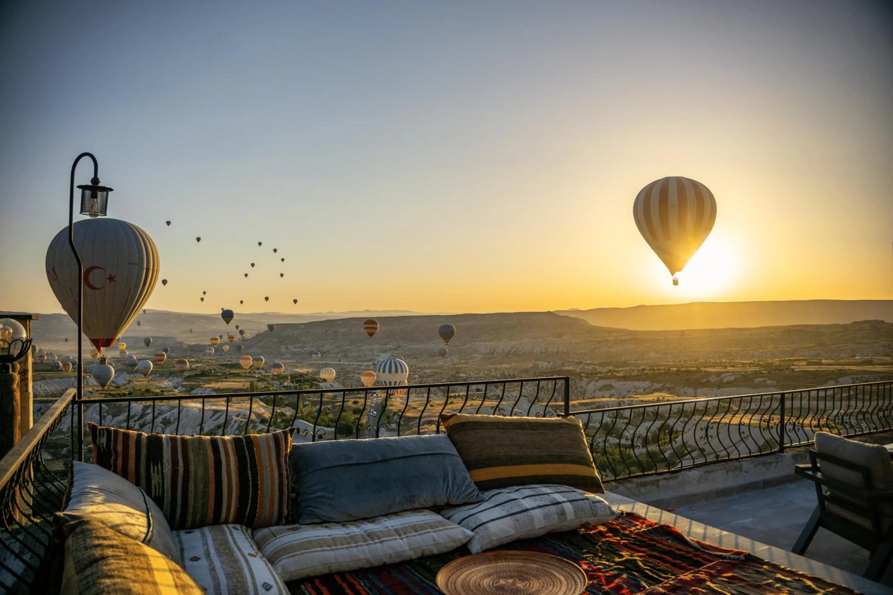 Natural landscape in Ages in Cappadocia