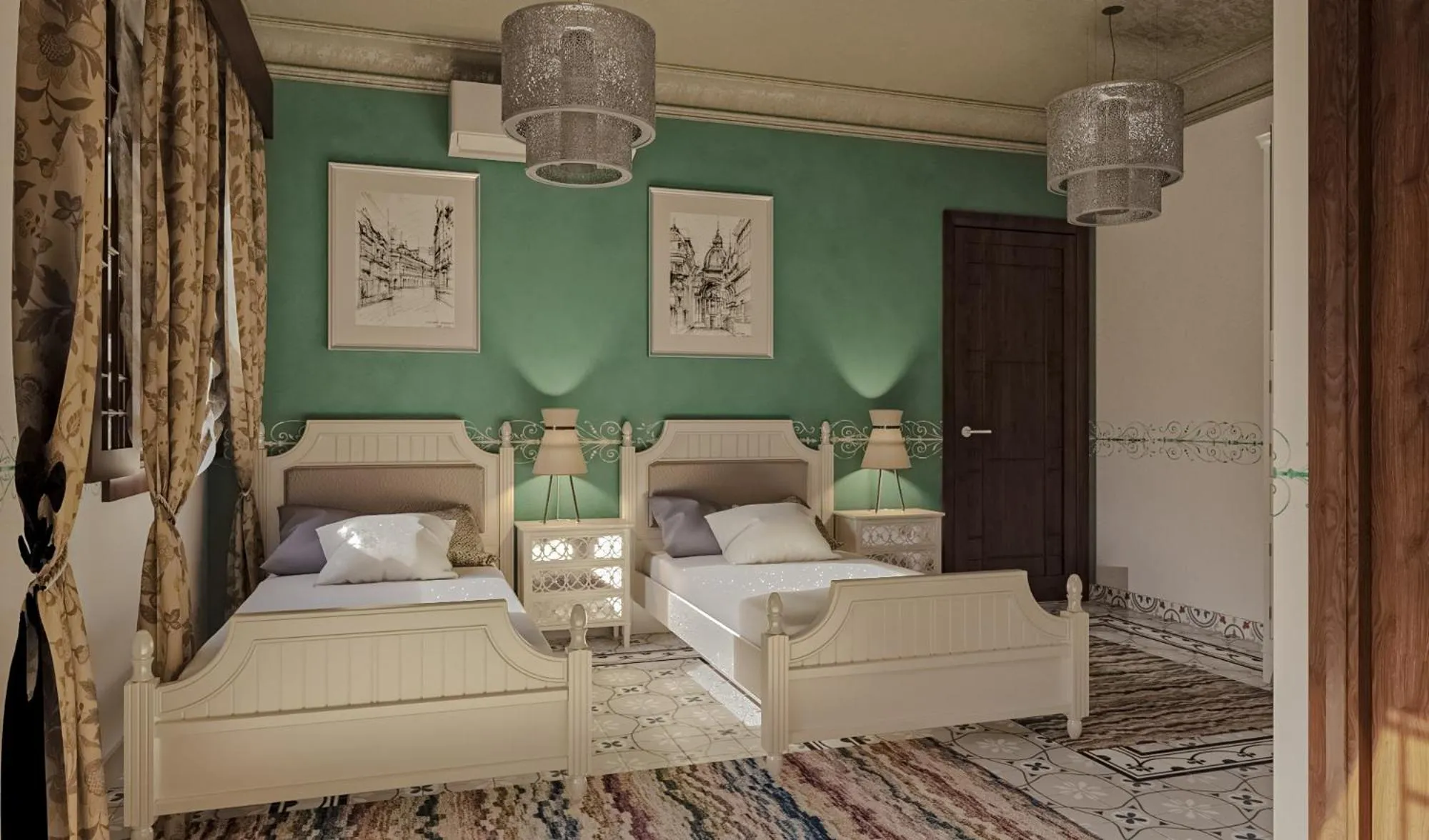 Photo of the whole room, Bed in Eileen Hotel Cairo