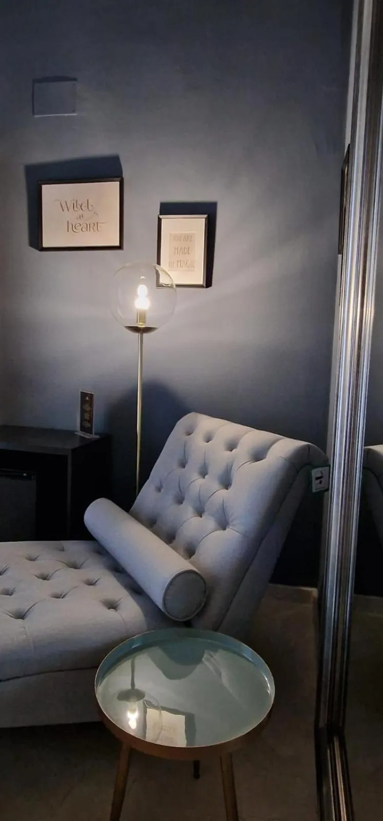 Seating area in Boutique Suites