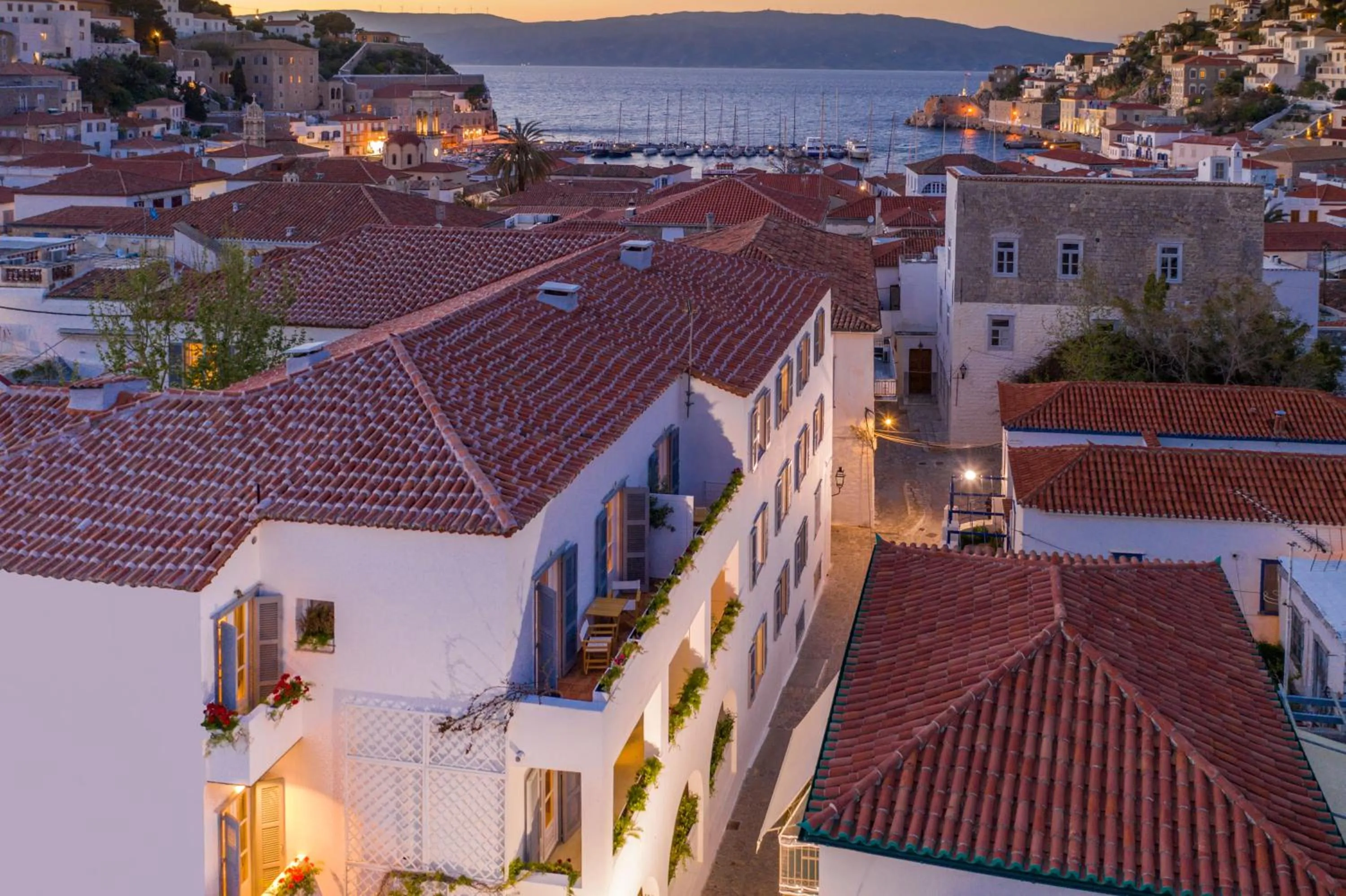 Bird's eye view in Hotel Leto Hydra