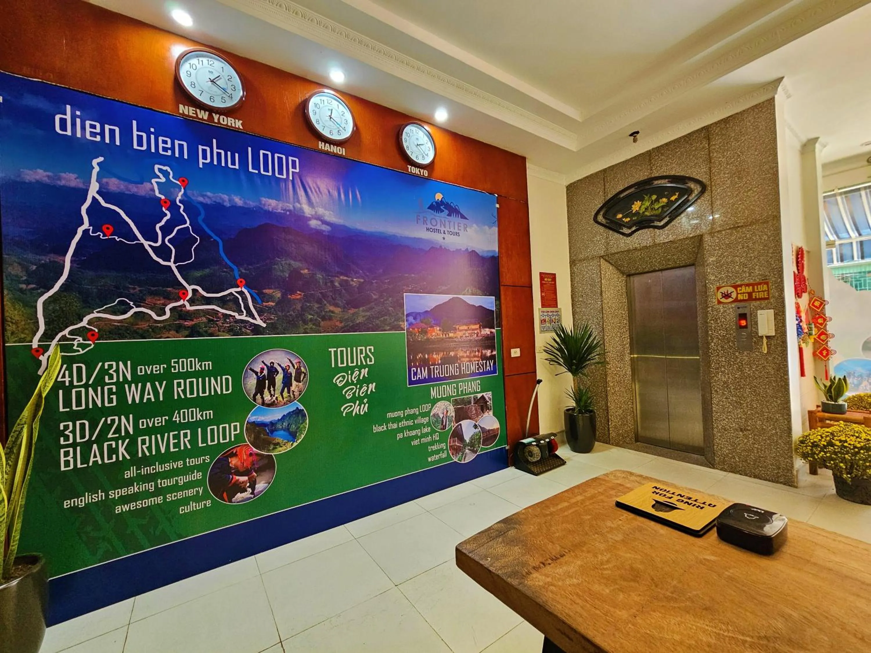 Lobby or reception in Frontier Hostel & Tours