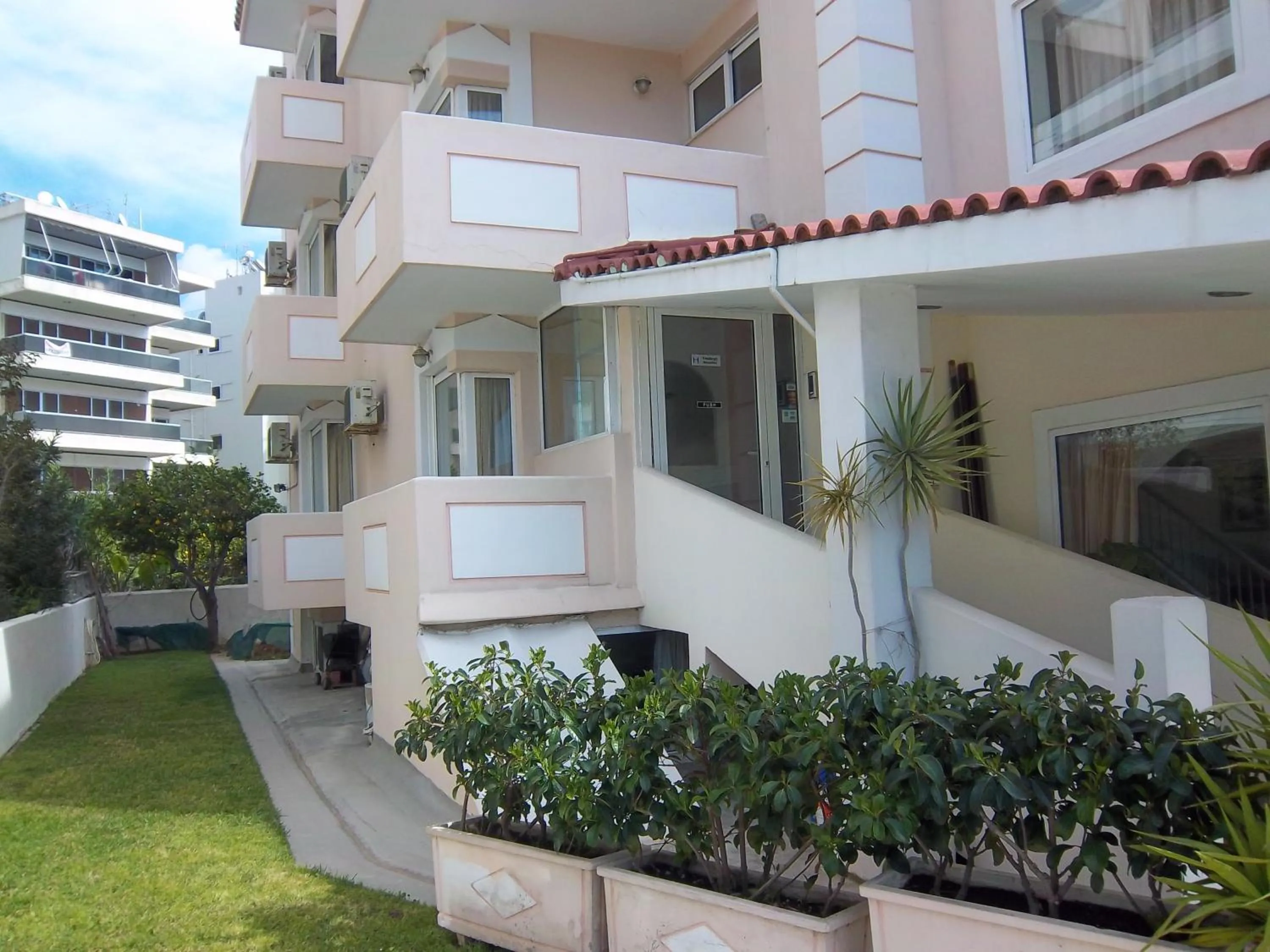 Facade/entrance in Parthenis Riviera Hotel