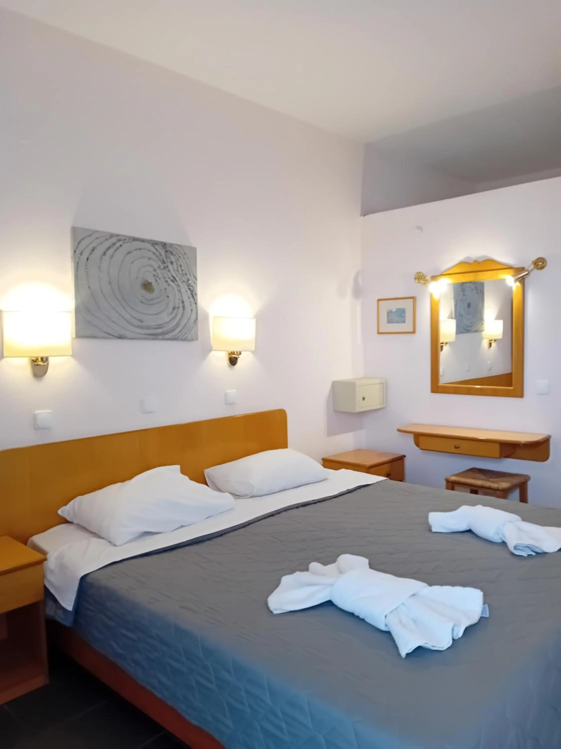 Bed in Heliotopos Apartments